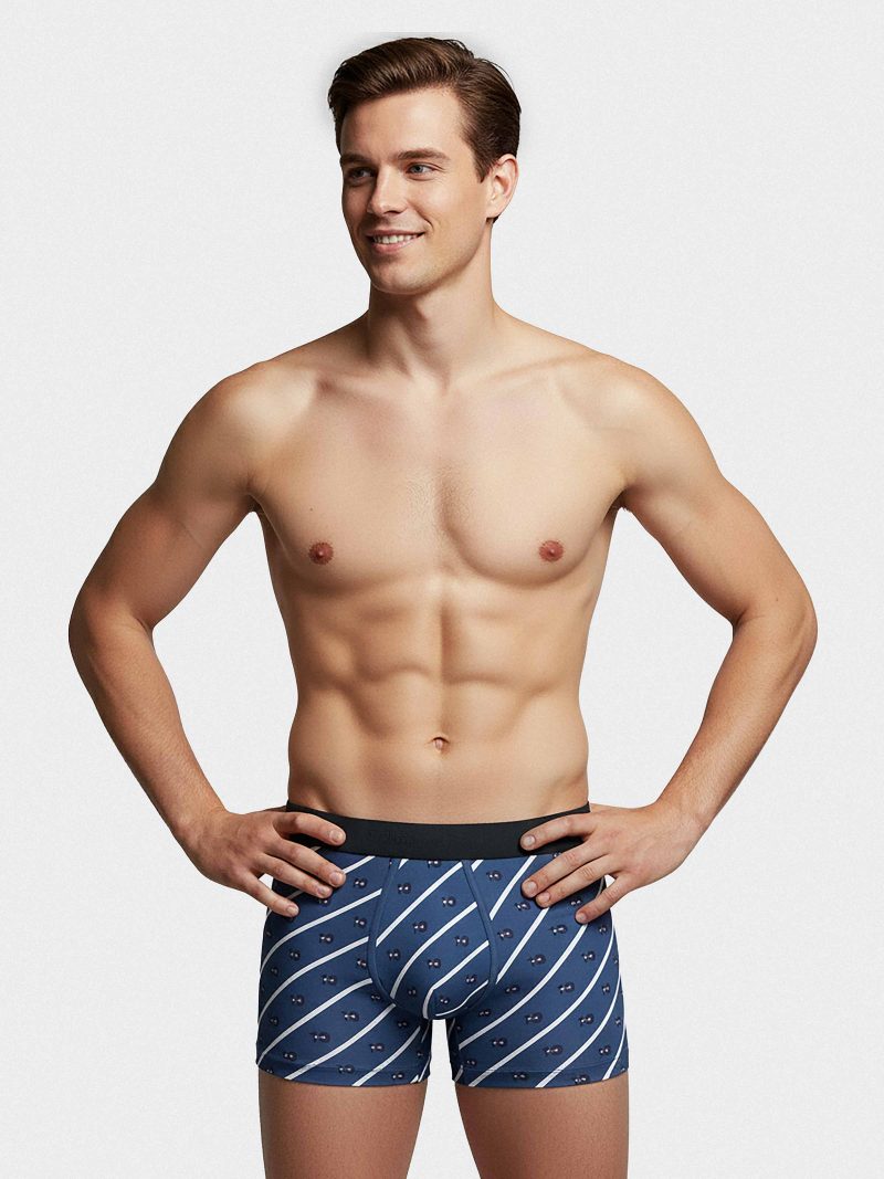 Les dessous Boxer bleu + marine ep1220h83p2