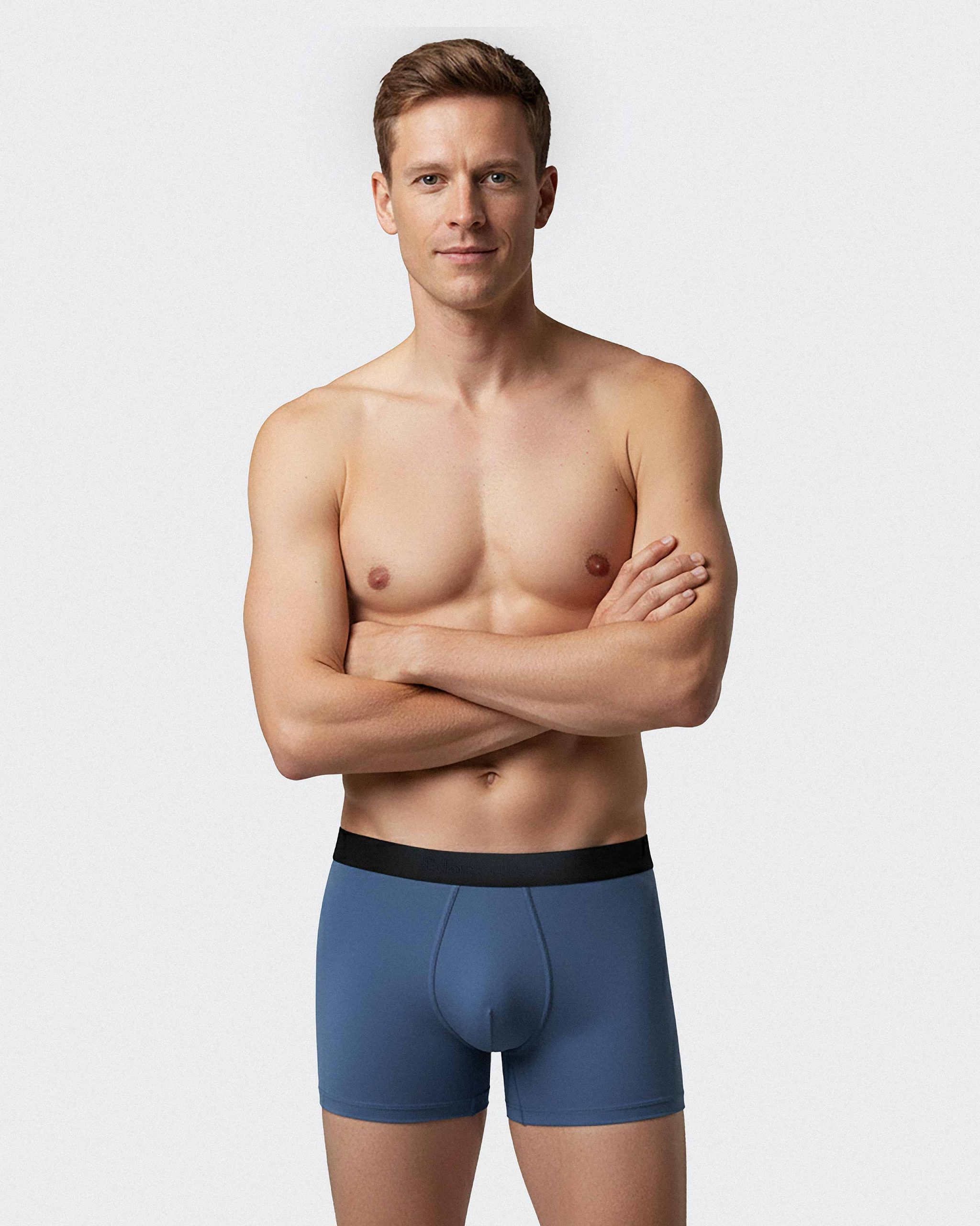 Les dessous Boxer bleu + marine ep1220h83p2 – Image 3