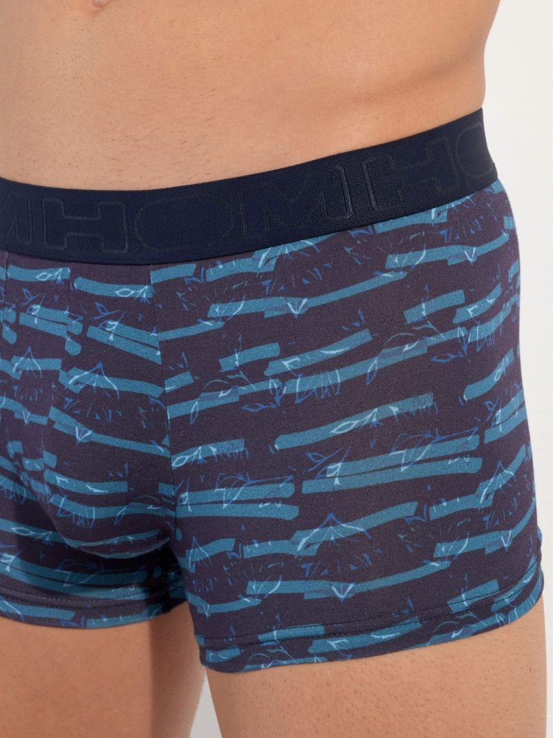 Les dessous Boxer rayé marine 402847