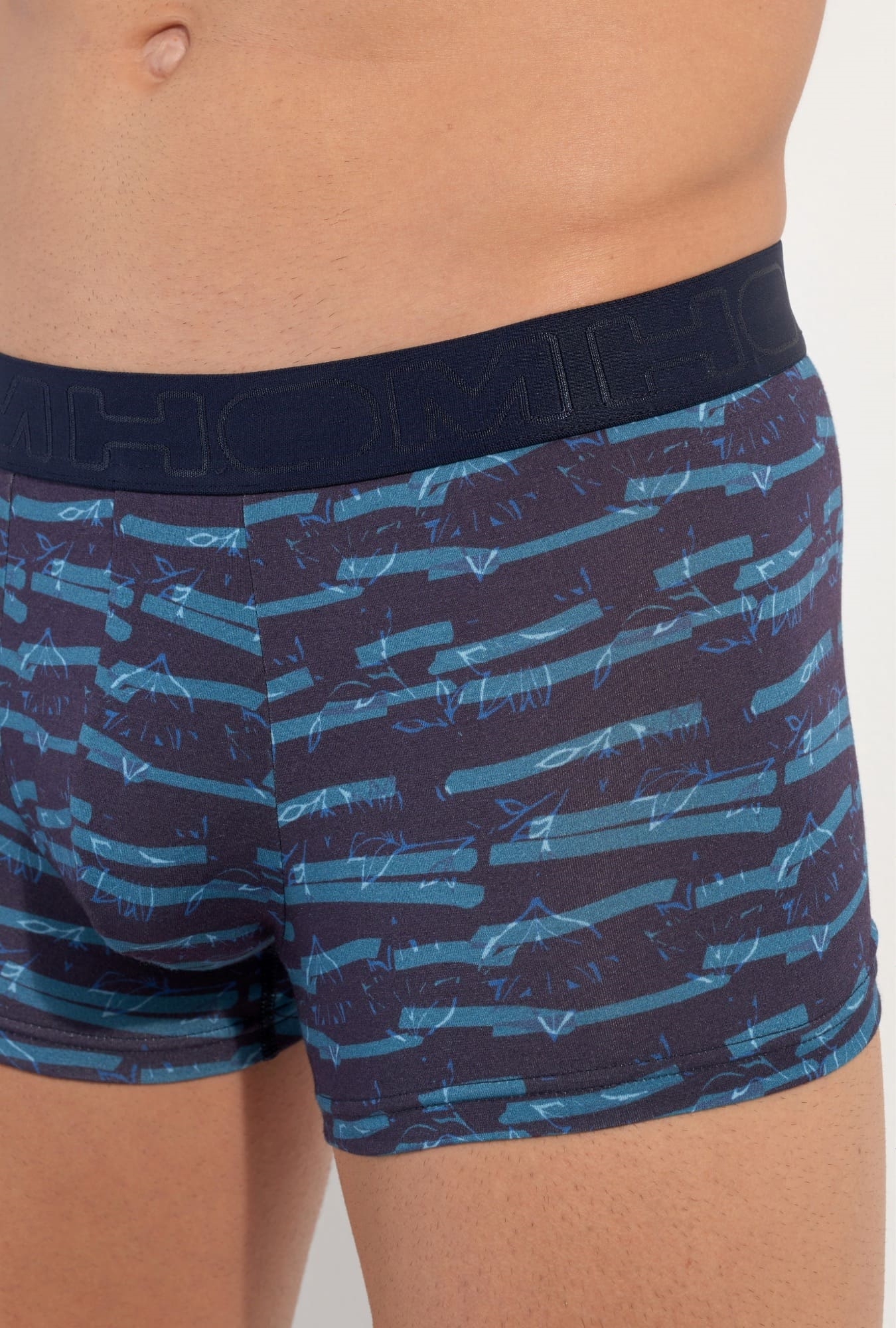Les dessous Boxer rayé marine 402847