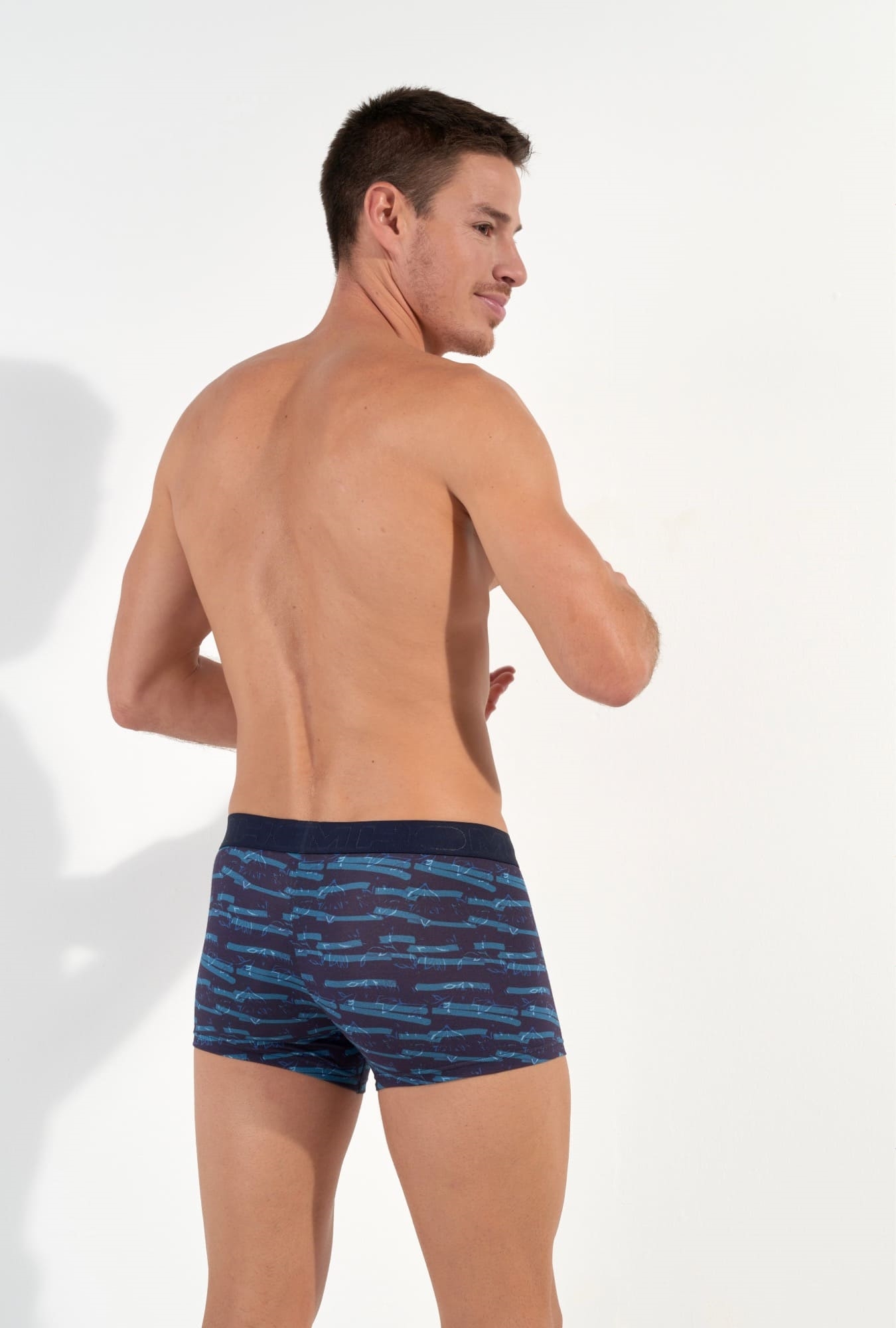 Les dessous Boxer rayé marine 402847 – Image 2