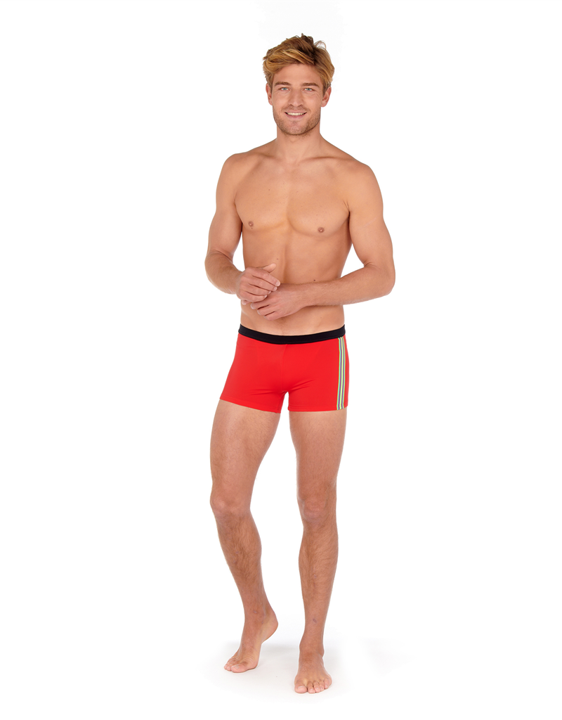 Bain Boxer de bain rouge 405677