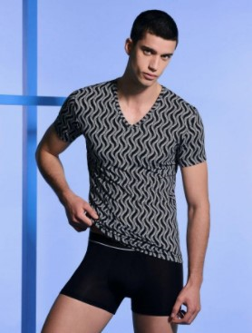 Nuit & Homewear Tee shirt marine 1300k68 – Image 3