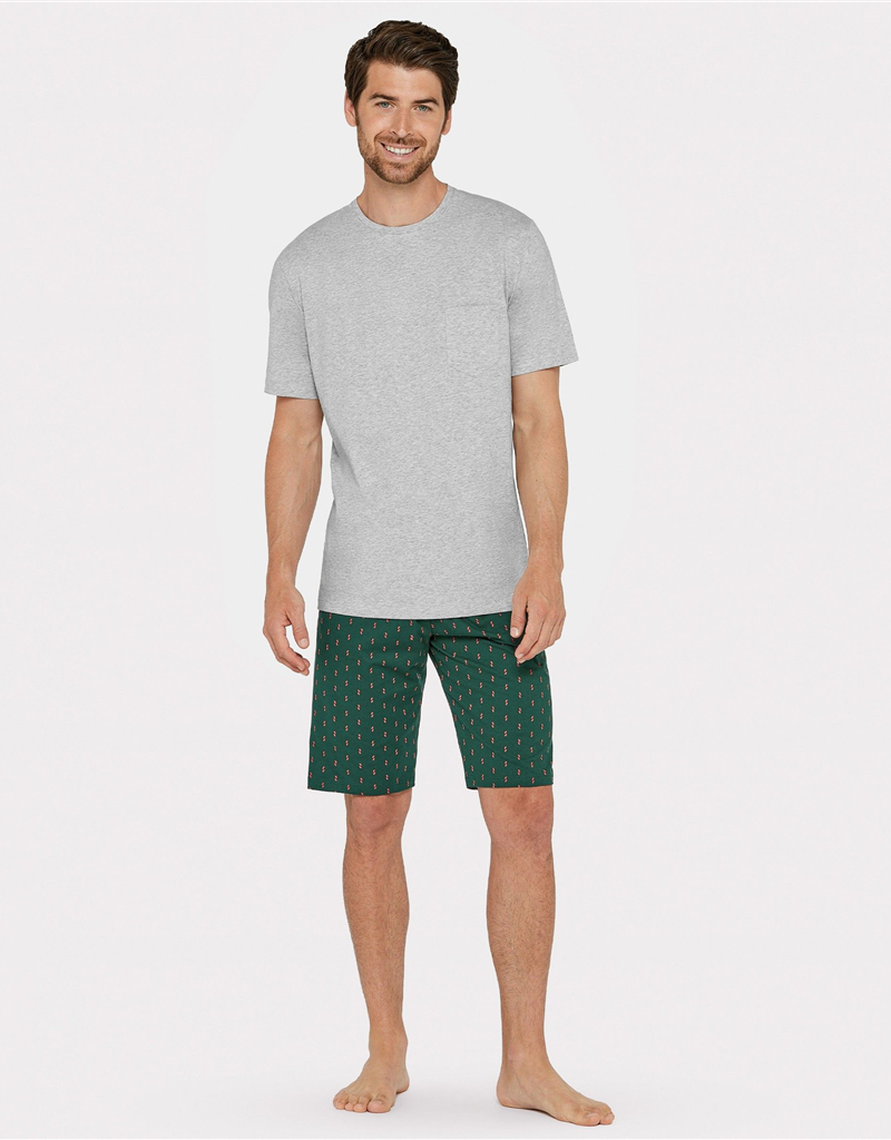 Nuit & Homewear Tee shirt gris chiné 1321k53