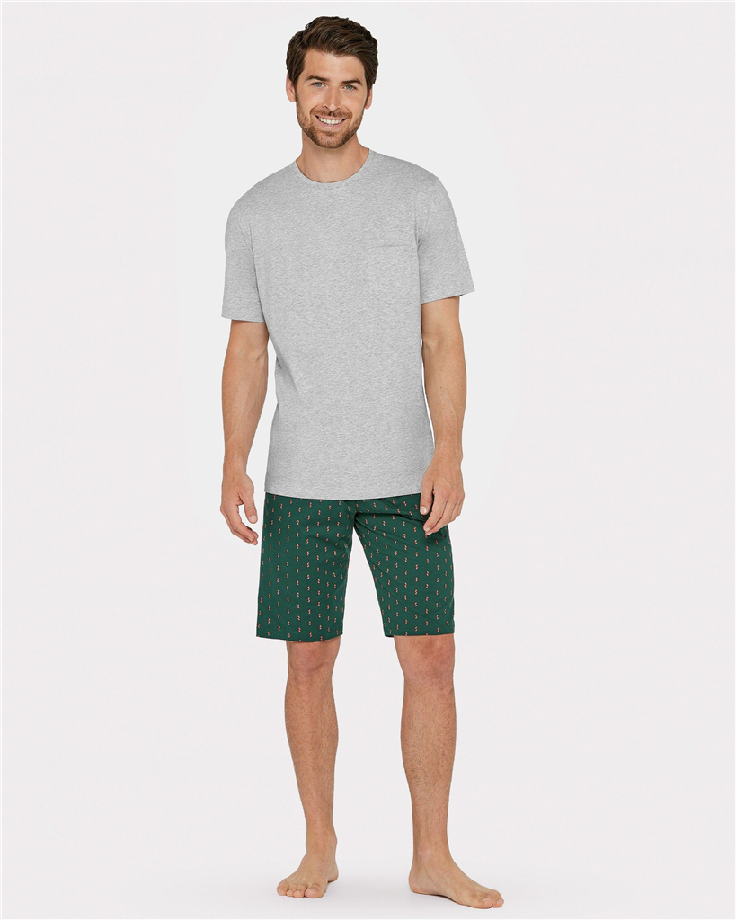 Nuit & Homewear Tee shirt gris chiné 1321k53