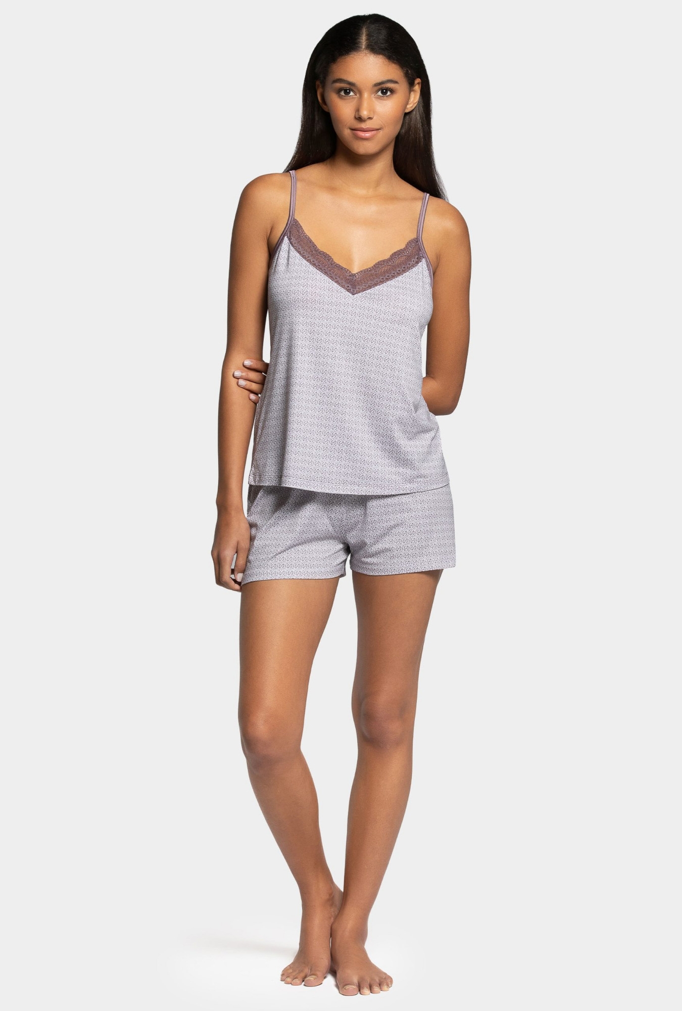 Nuit & Homewear Pyjama / Pyjacourt gris im8532l25