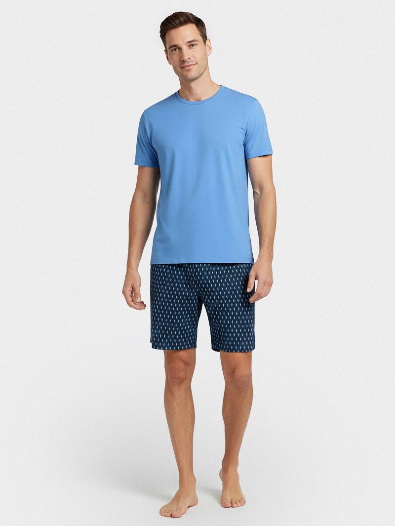 Nuit & Homewear Pyjama et Pyjacourt bleu im1511p04