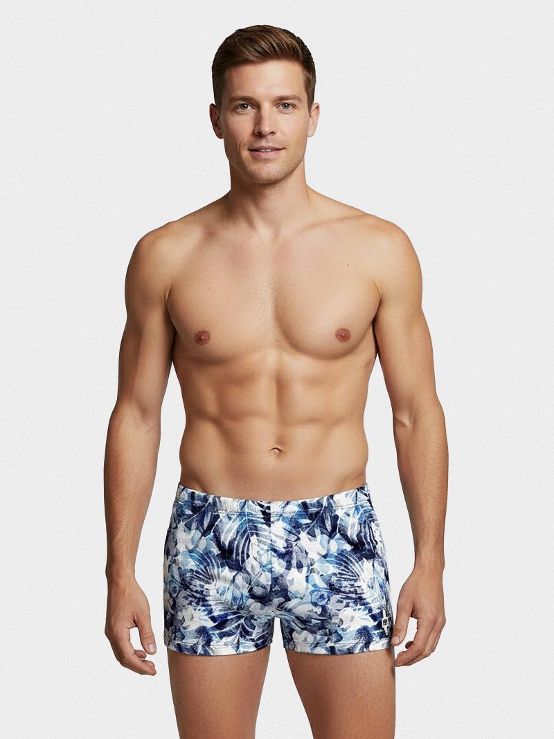 Bain Boxer de bain bleu im1923p43