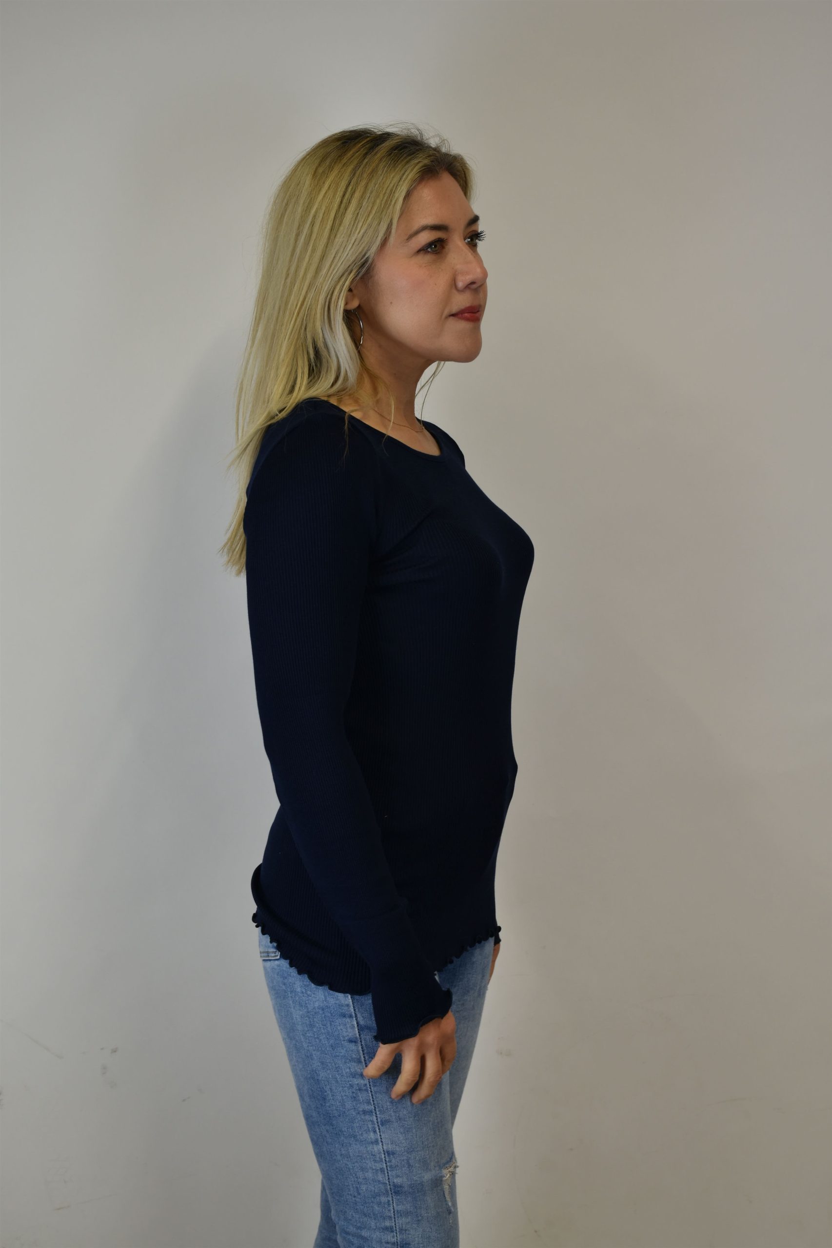 Lingerie Fine Top / Pull bleu 9515 – Image 2