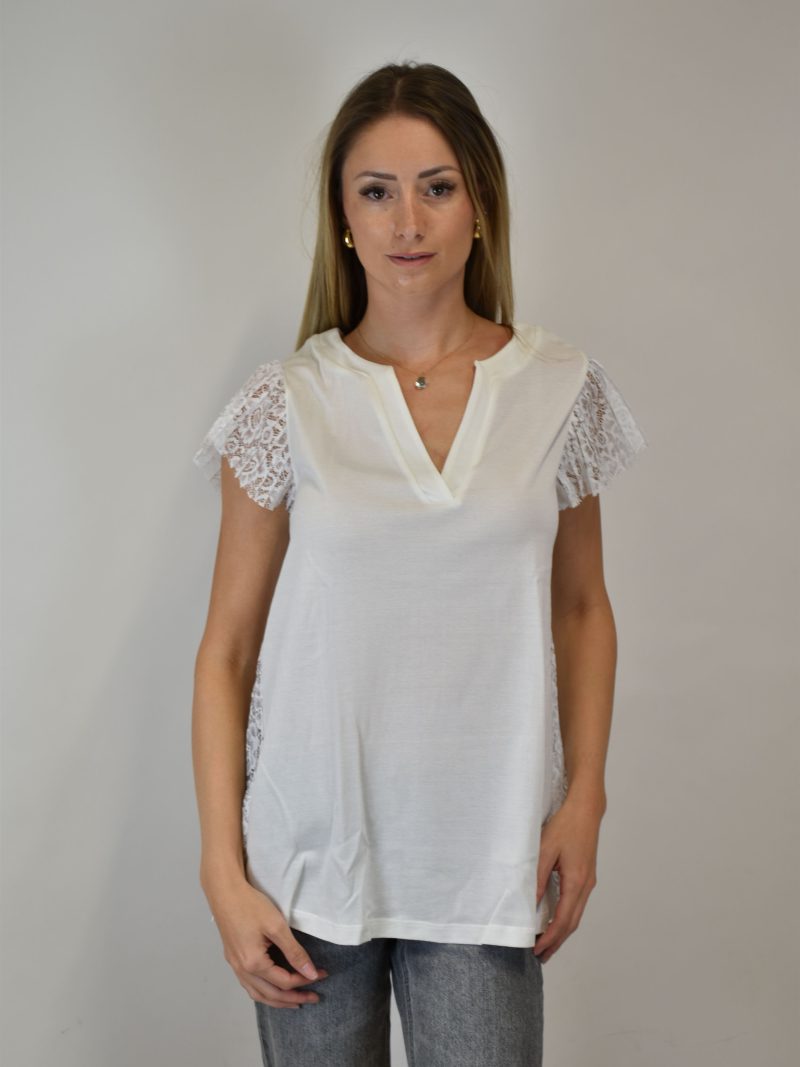 Lingerie Fine Top / Pull blanc 4874