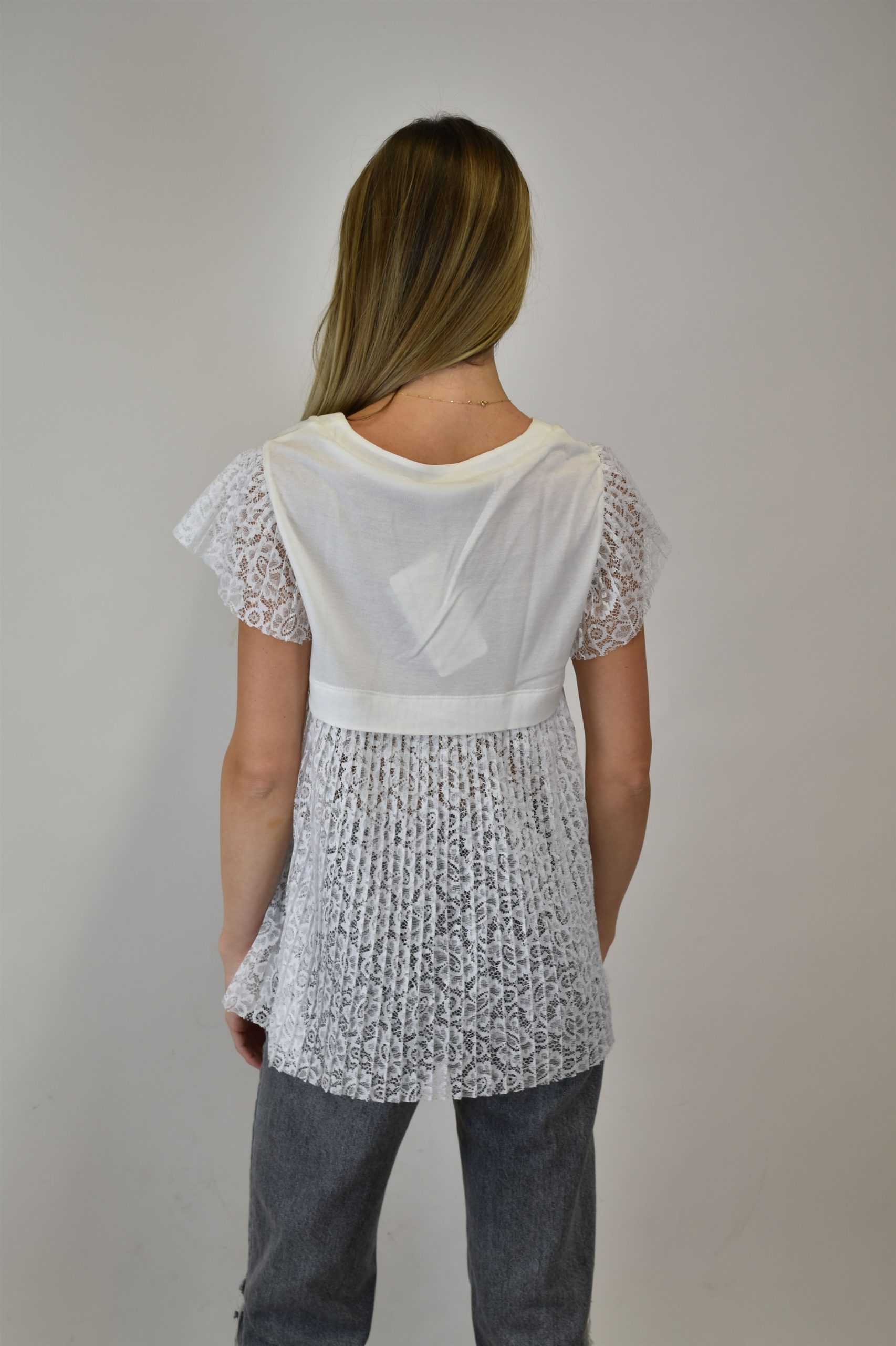 Lingerie Fine Top / Pull blanc 4874 – Image 3
