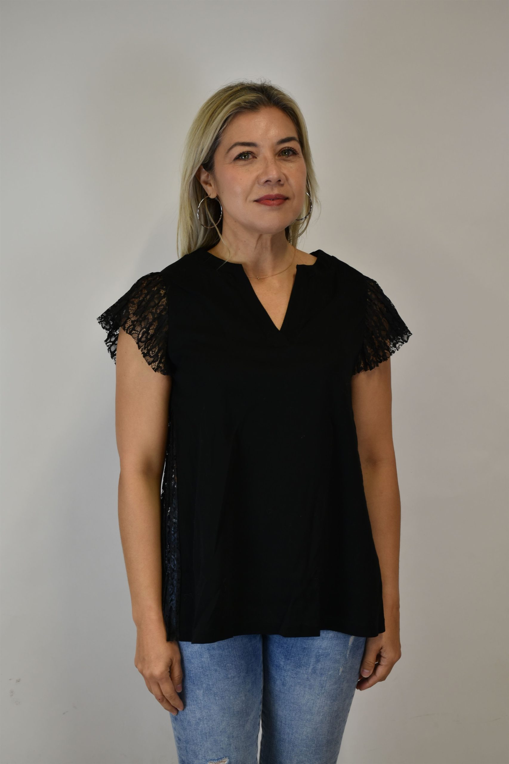 Lingerie Fine Top / Pull noir 4874