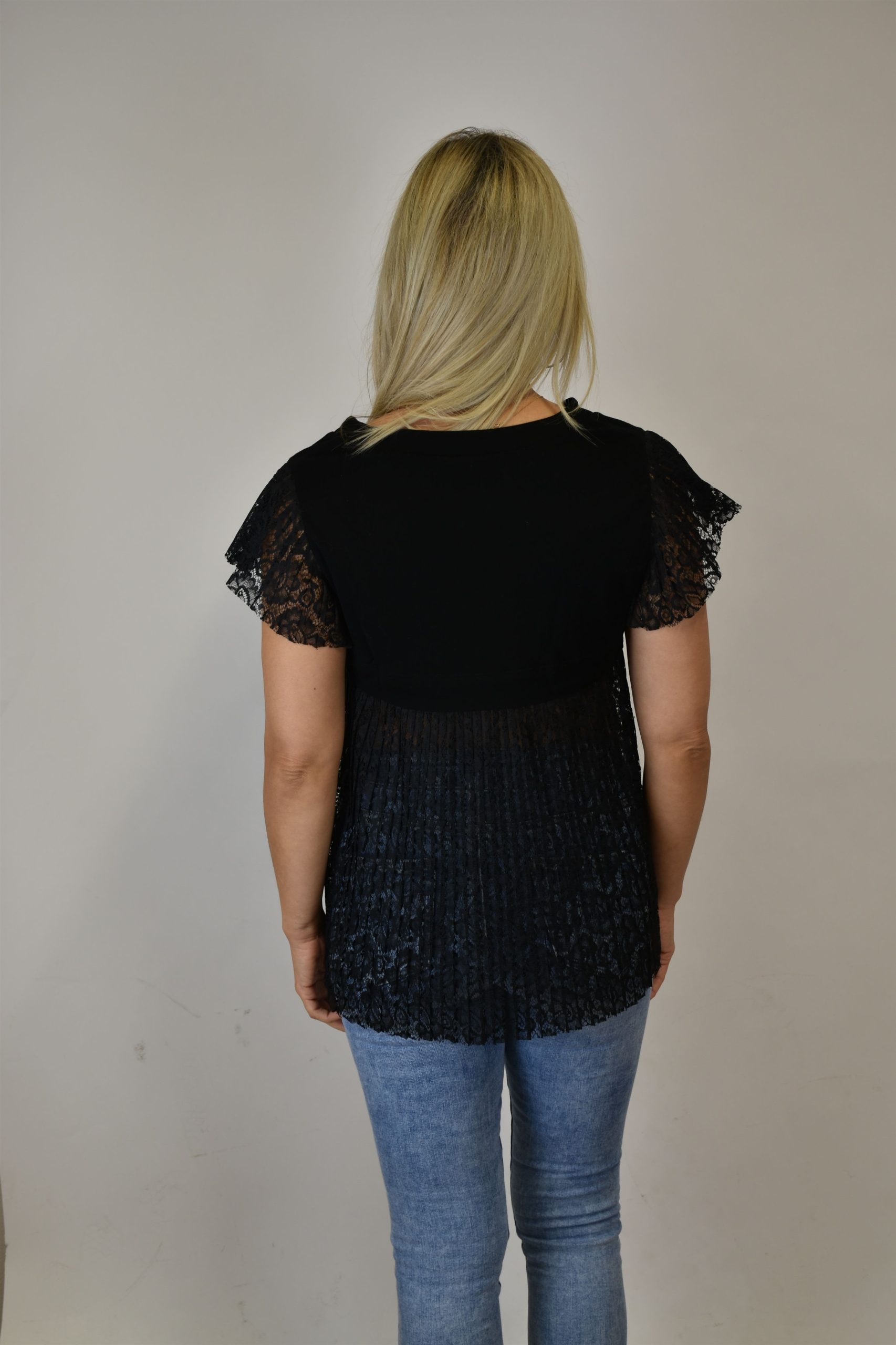 Lingerie Fine Top / Pull noir 4874 – Image 3