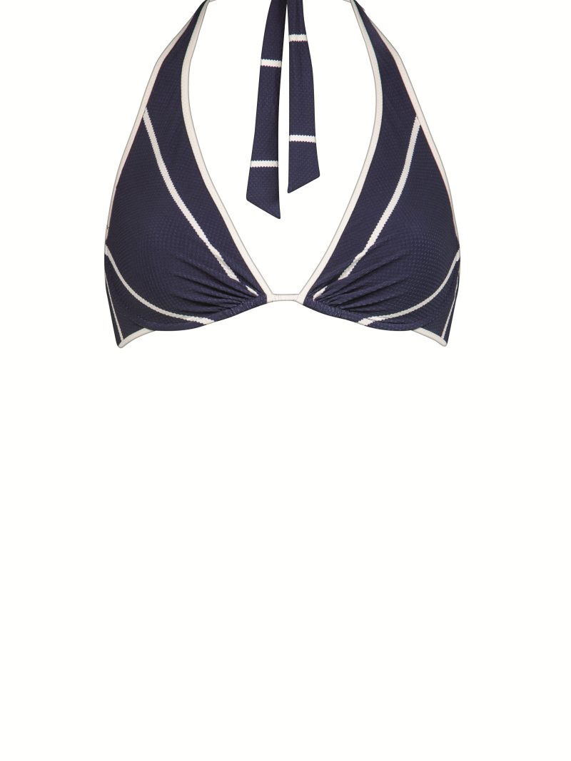 Bain Maillot Triangle 116 navy white 7402
