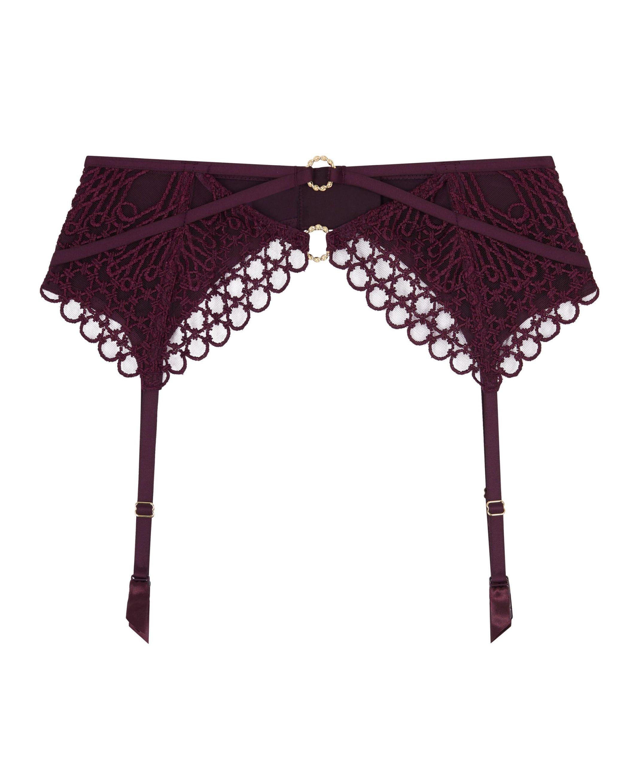 Lingerie Fine Porte-Jarretelles deep berry 7c50 – Image 5