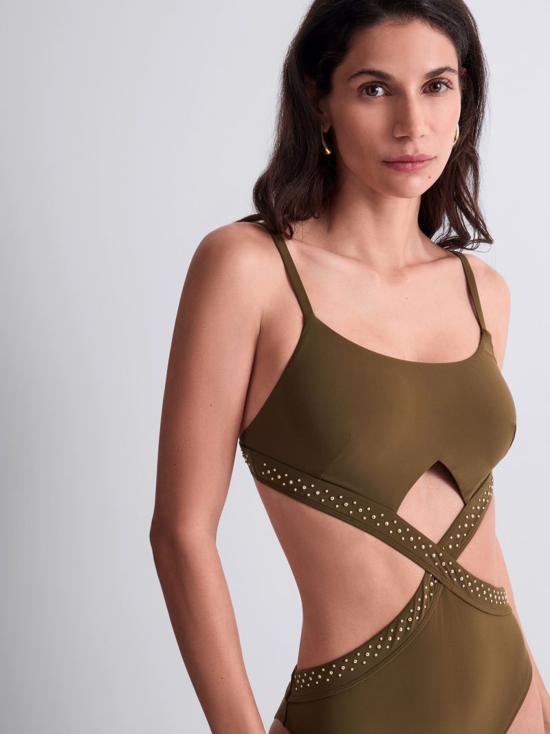 Bain Maillot de bain 1 Pièce khaki 6p68