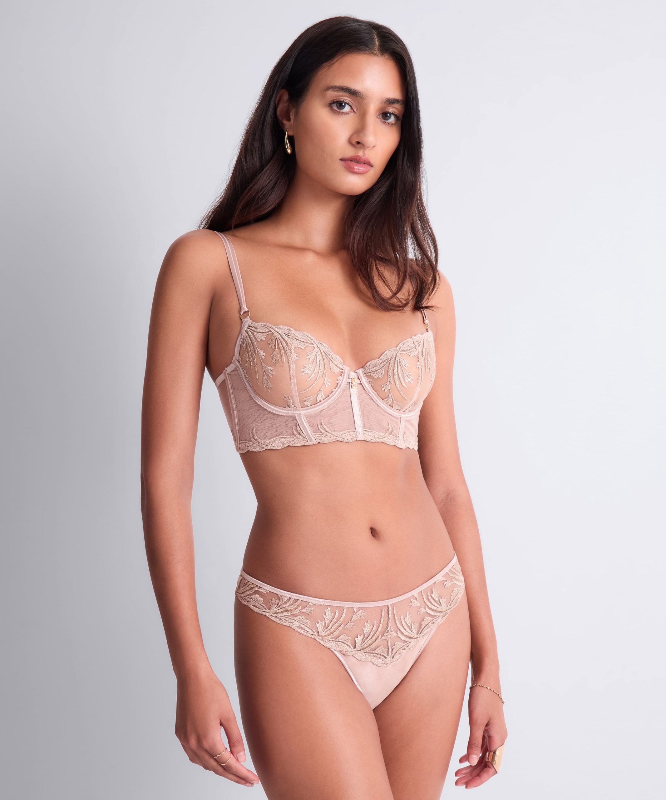 Lingerie Fine Bustier sand rose 6d36 – Image 2