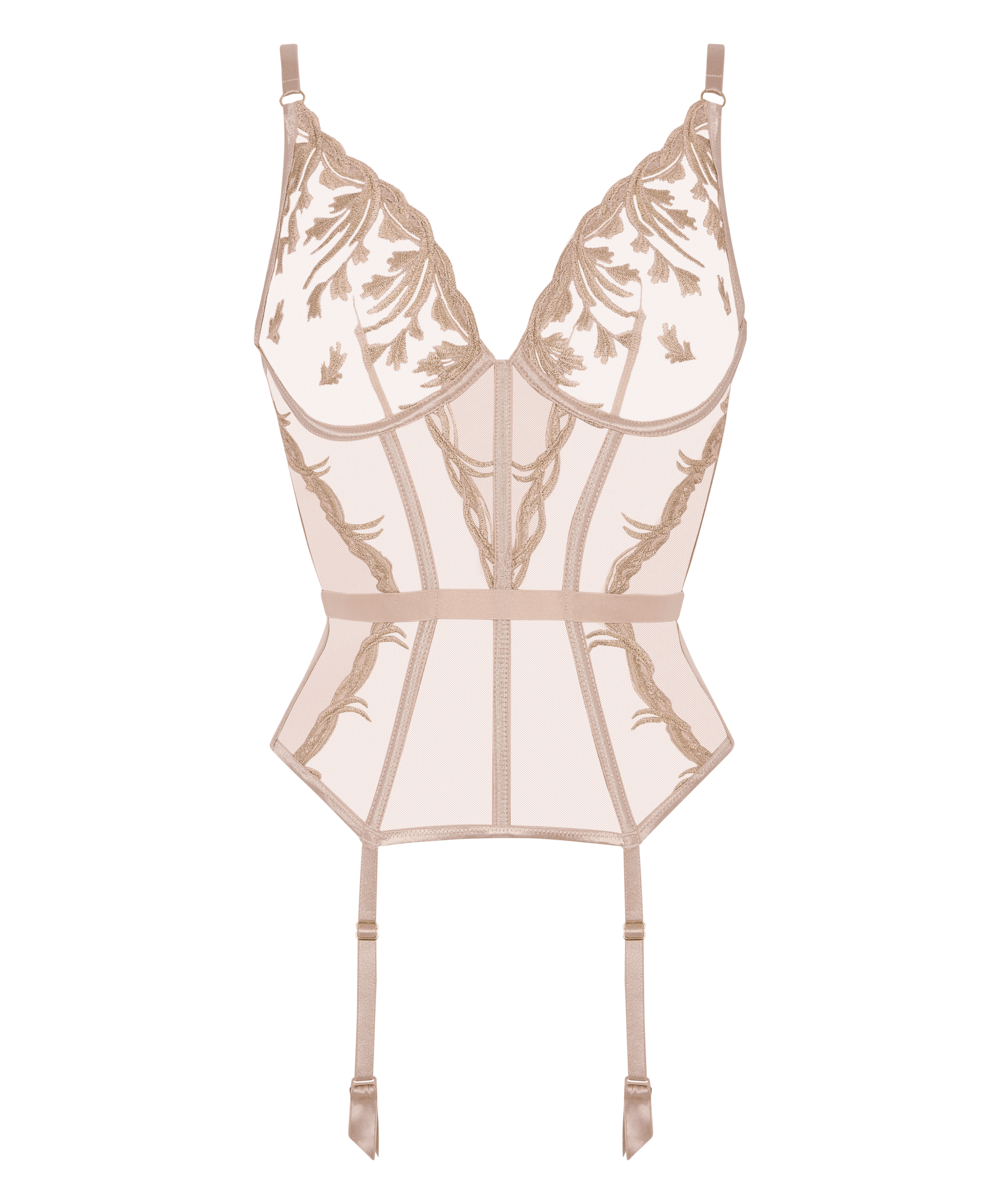 Lingerie Fine Guepiere sand rose 6d92 – Image 7