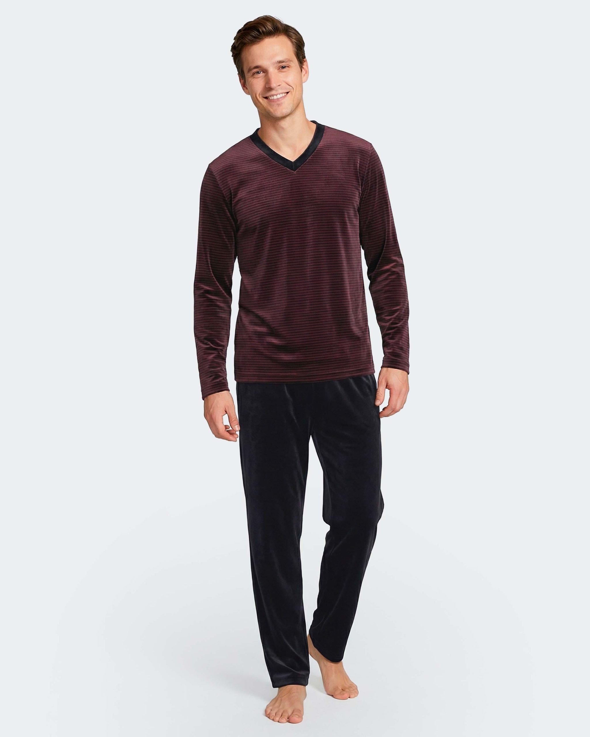 Nuit & Homewear Pyjama et Pyjacourt bordeaux im1552q17