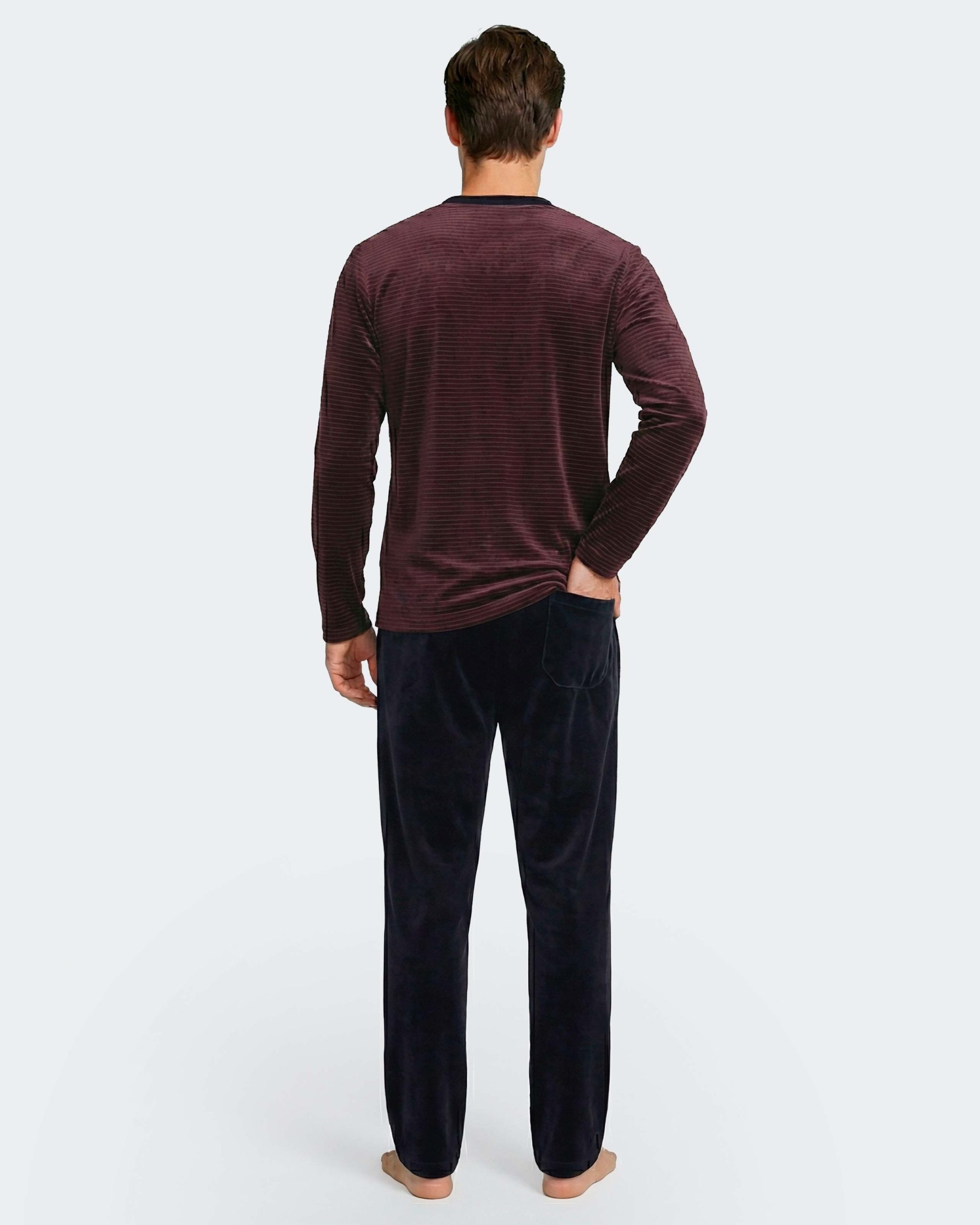 Nuit & Homewear Pyjama et Pyjacourt bordeaux im1552q17 – Image 2