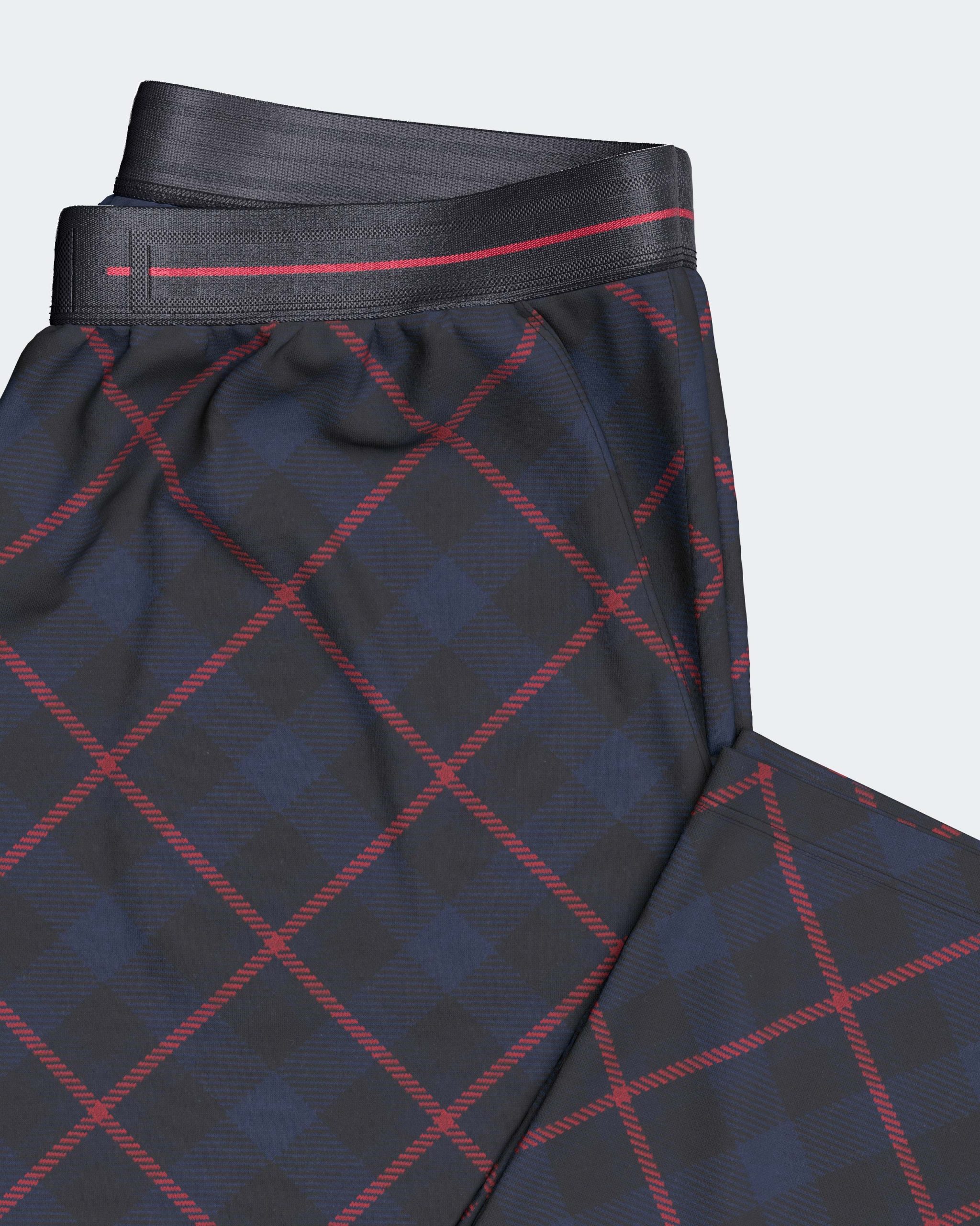 Nuit & Homewear Pyjama et Pyjacourt tartan marine rouge im1551q20 – Image 6