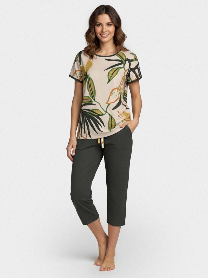 Nuit & Homewear Pyjama / Pyjacourt vert im8561p55