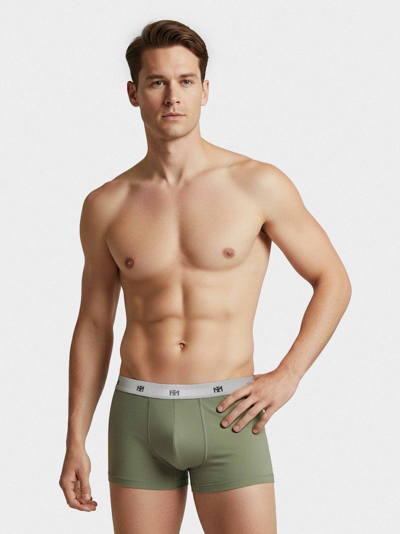 Les dessous Boxer vert + noir im1221p11p2