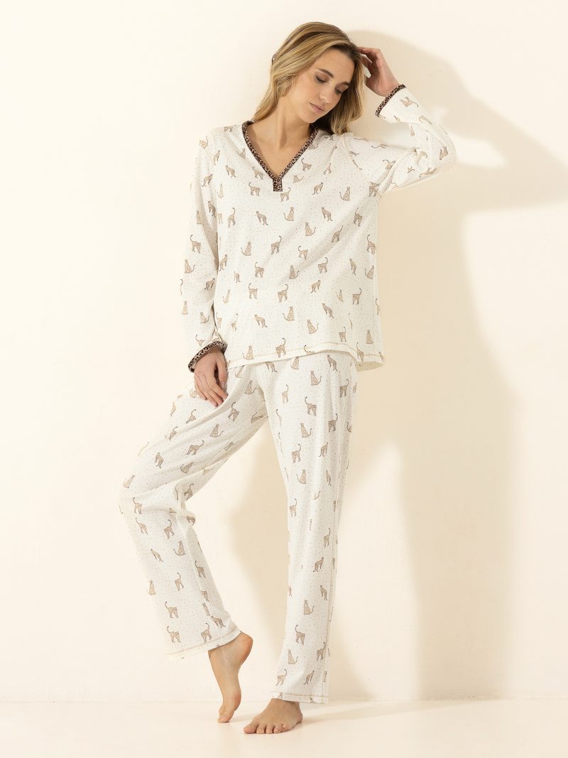 Nuit & Homewear Pyjama / Pyjacourt léopard c326bpy