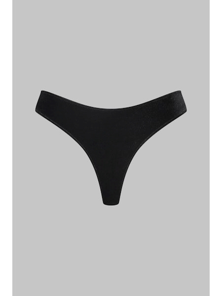 Culottes String / Tanga noir 564288 – Image 4