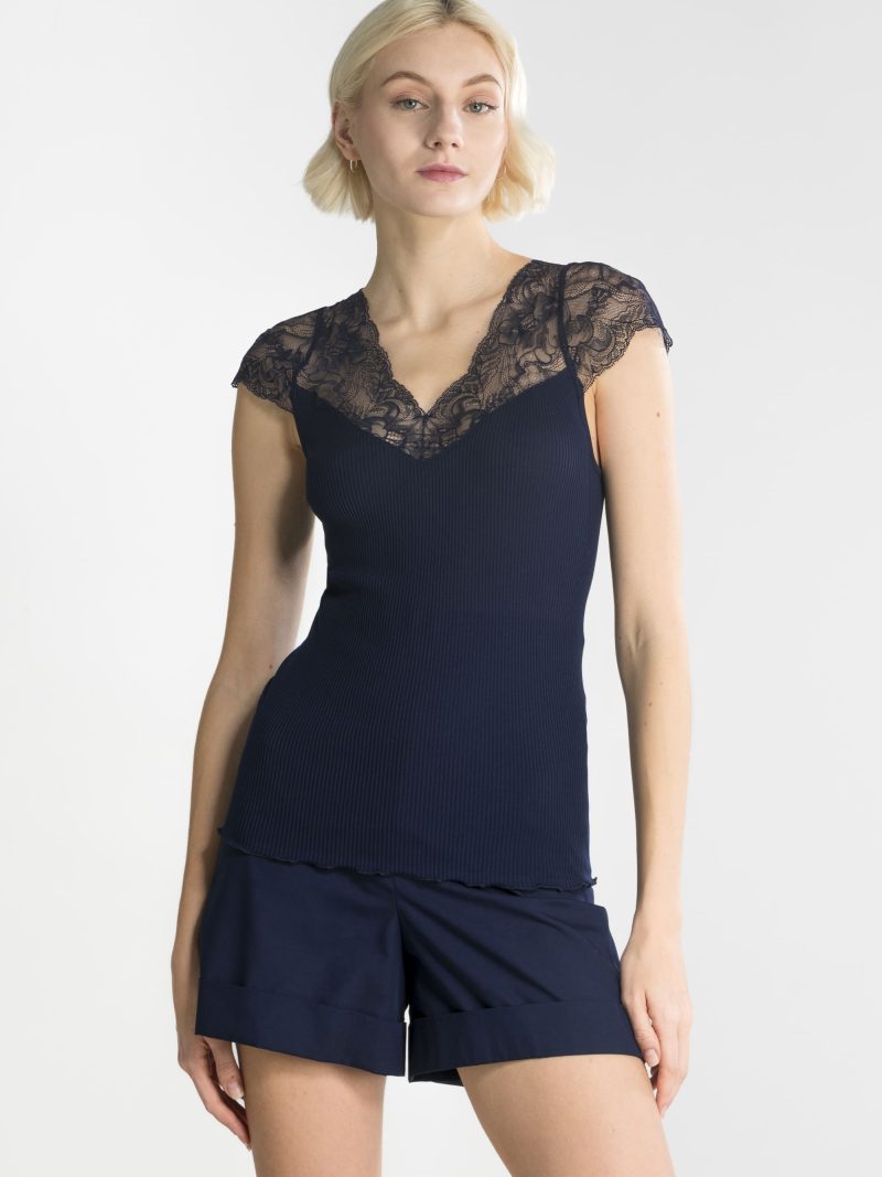 Lingerie Fine Top / Pull marine 7126