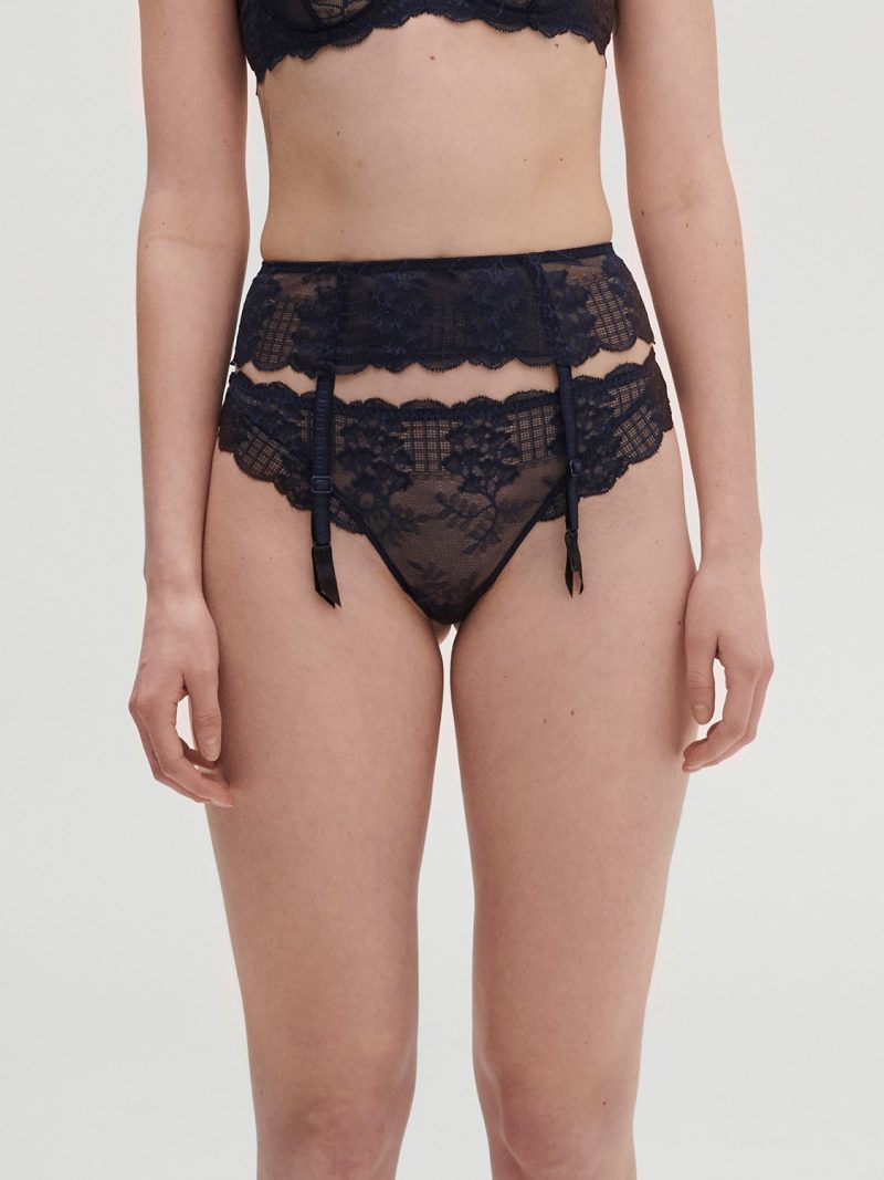 Lingerie Fine Porte-Jarretelles bleu cosmic 12z800
