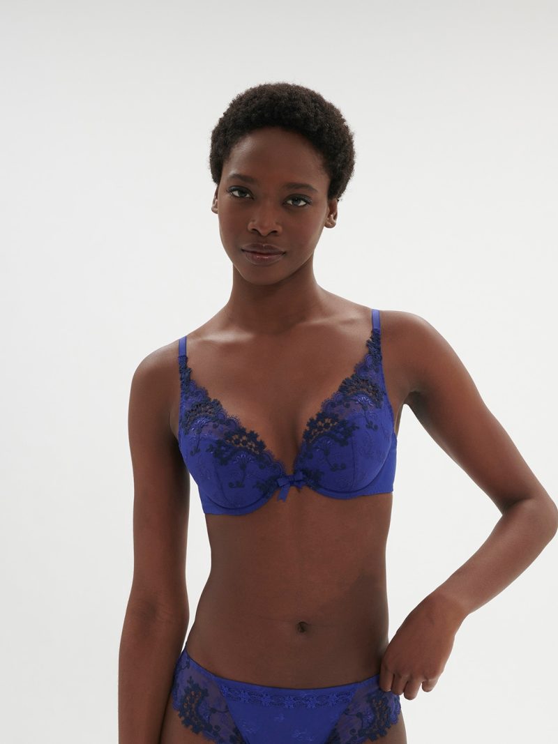 Soutiens-Gorge Push-Up bleu electrique 12b347