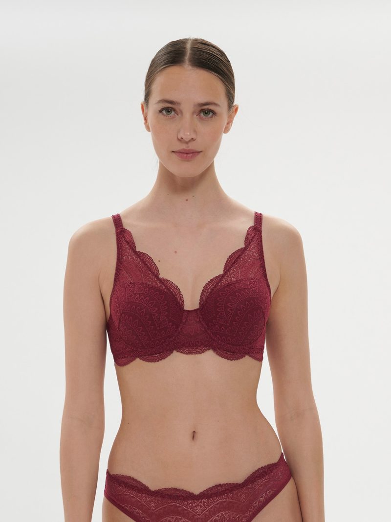 Soutiens-Gorge Moule / Spacer rouge spinelle 12v343