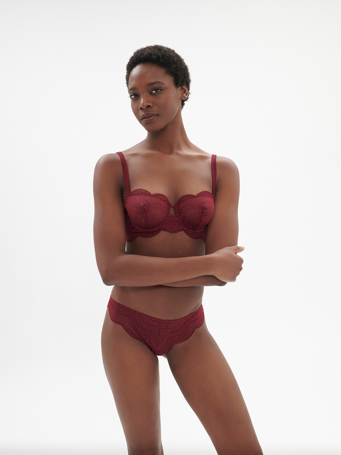 Culottes String / Tanga rouge spinelle 12v710 – Image 3