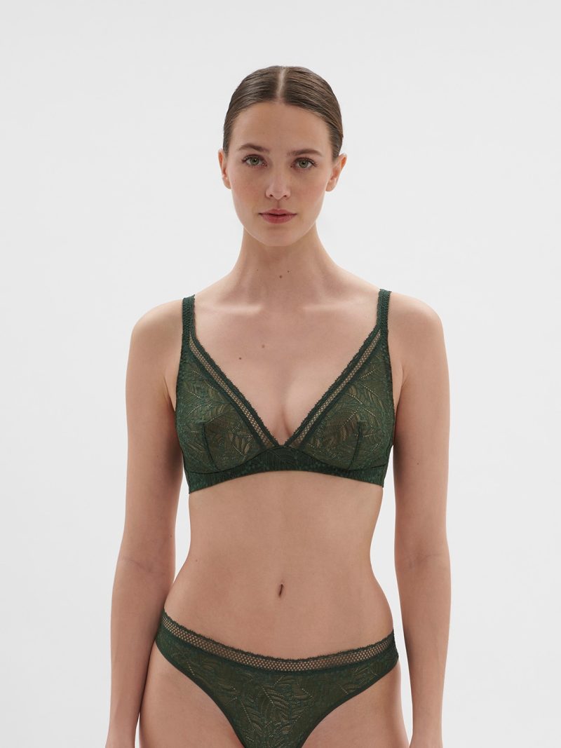 Soutiens-Gorge Sans armatures vert icone 12s210