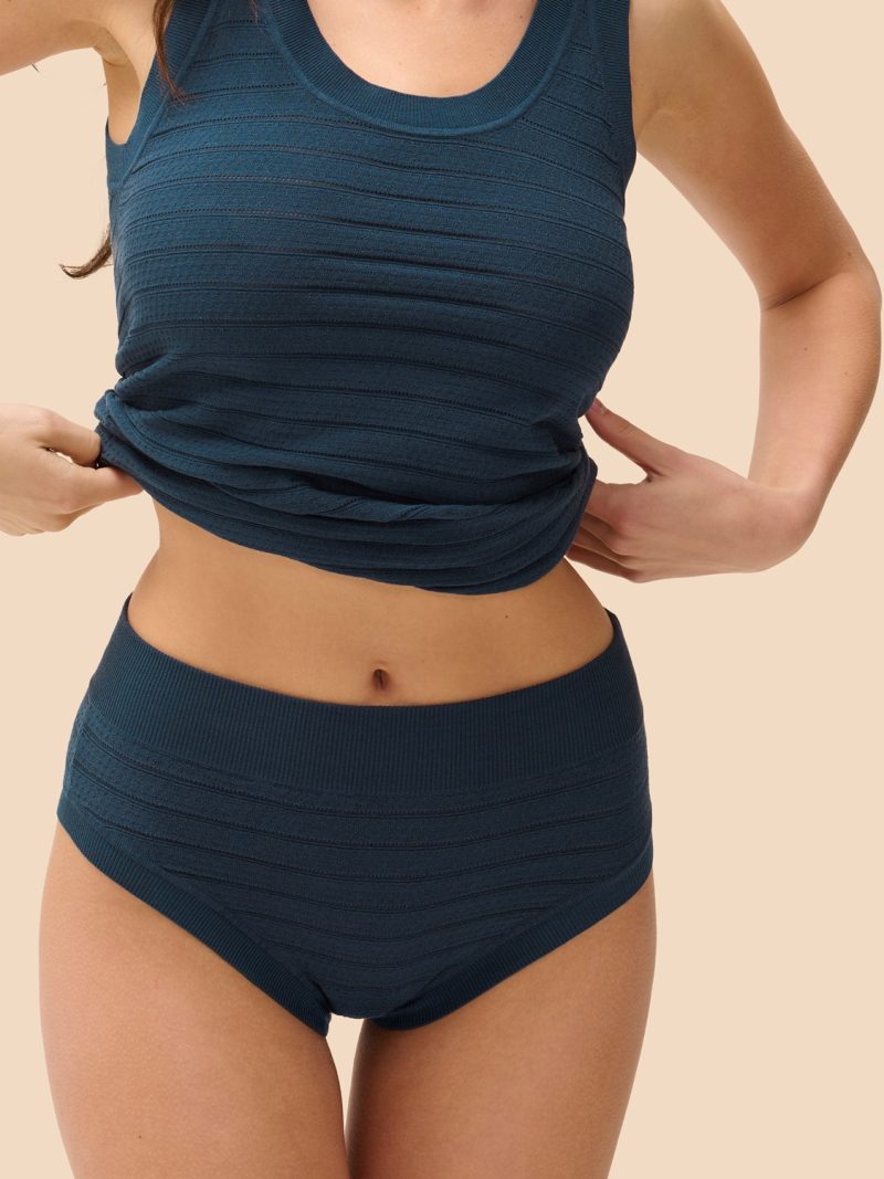 Culottes Culotte Haute bleu pétrole 1f9770