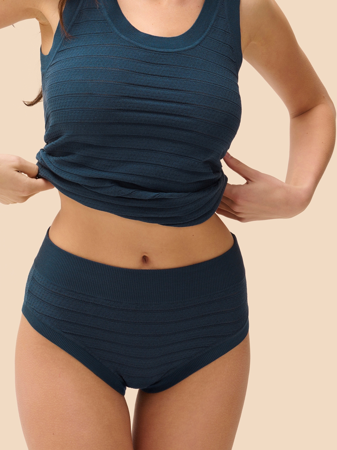 Culottes Culotte Haute bleu pétrole 1f9770