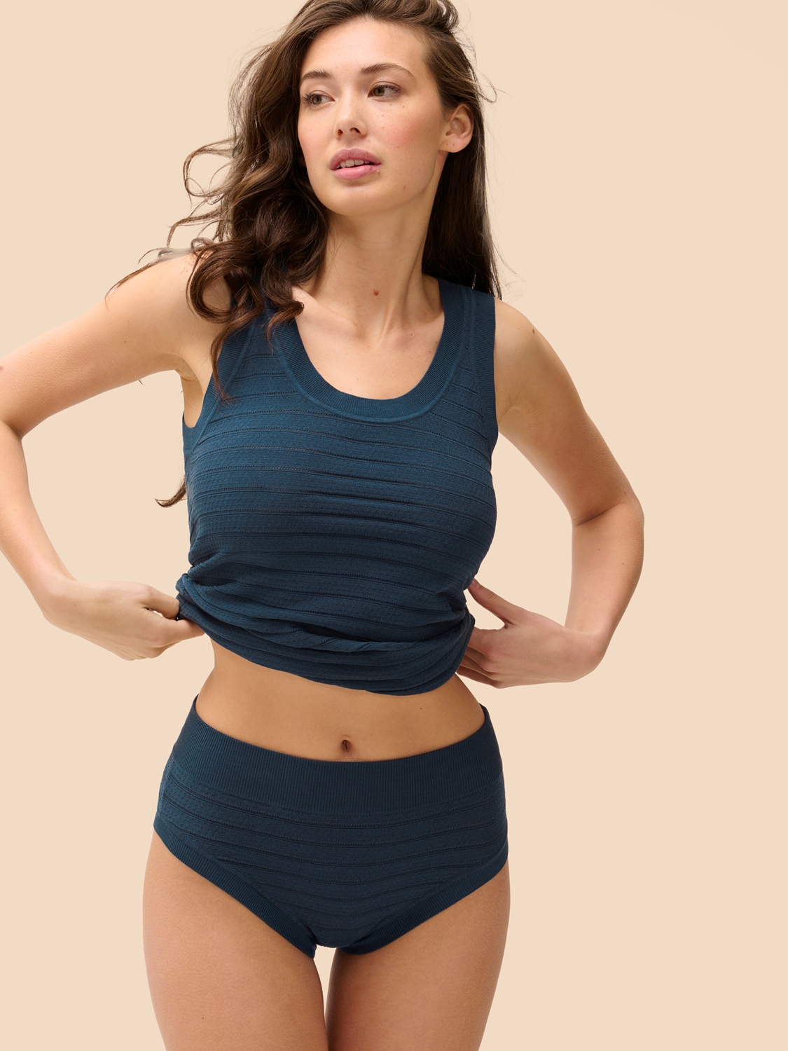 Culottes Culotte Haute bleu pétrole 1f9770 – Image 4