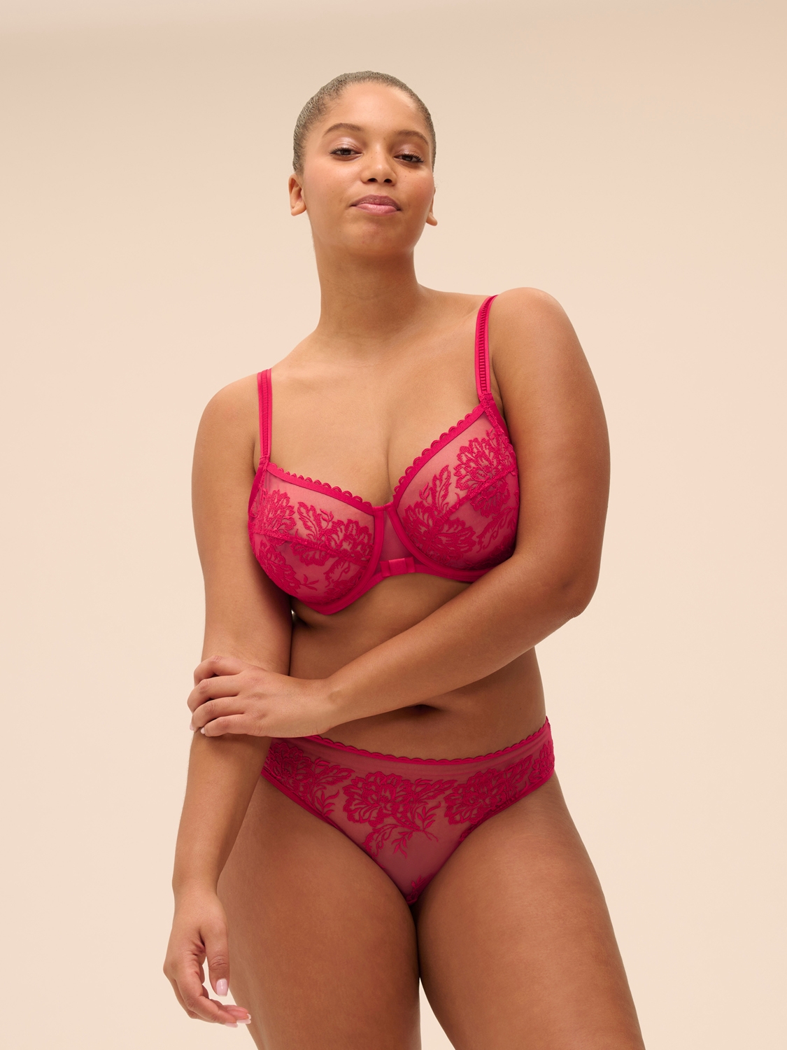 Soutiens-Gorge Emboitant cranberry 1g2313 – Image 4