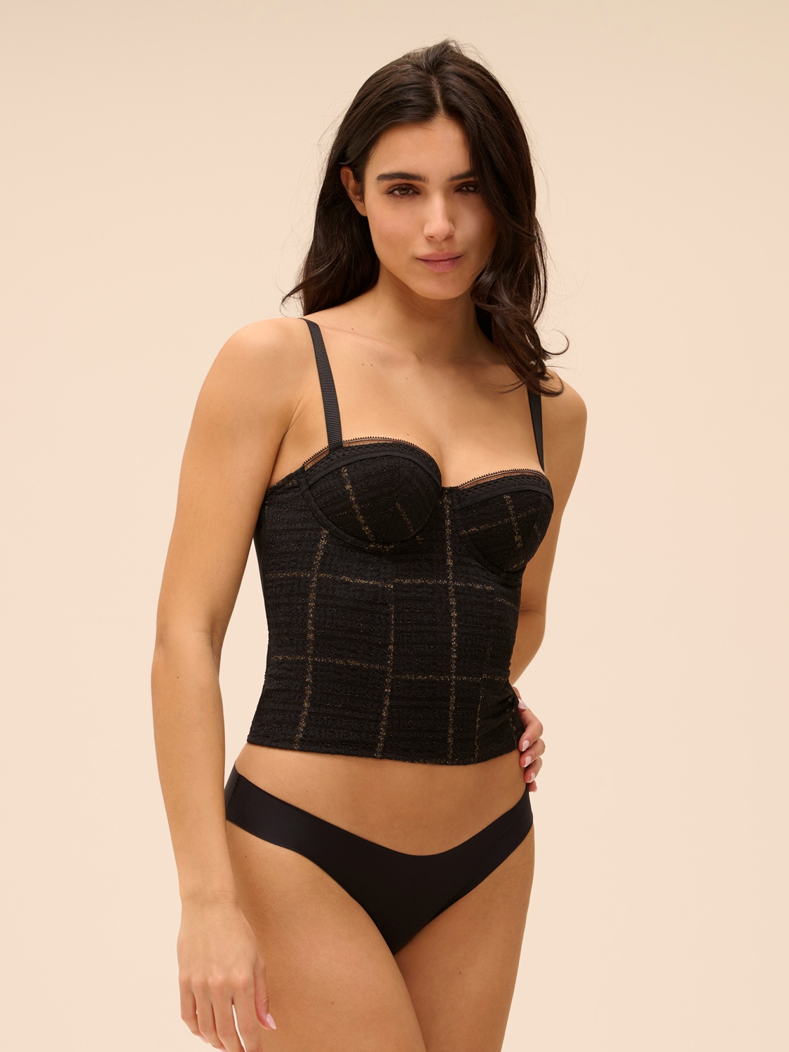 Lingerie Fine Bustier noir 1g7400 – Image 4