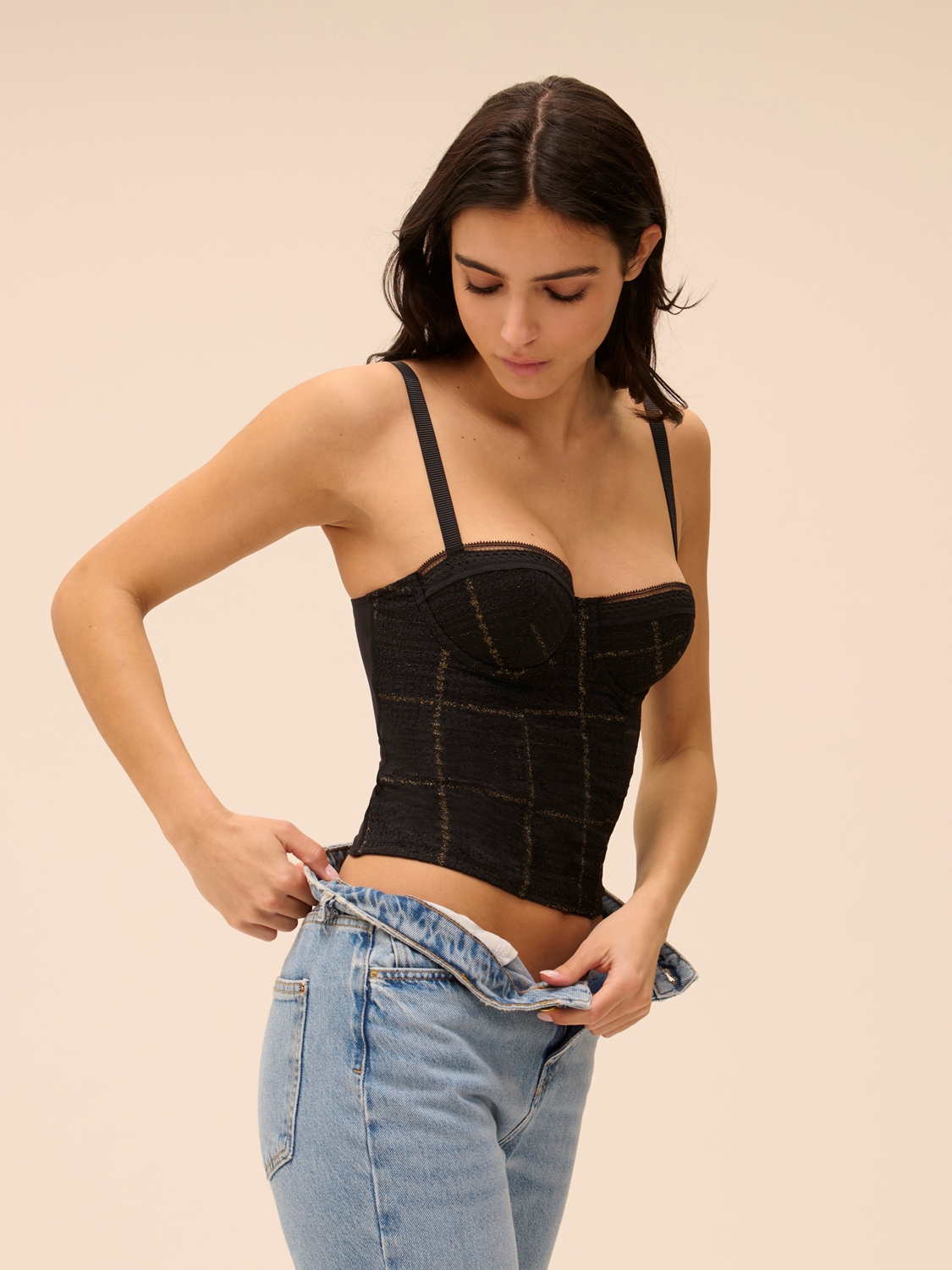 Lingerie Fine Bustier noir 1g7400 – Image 8