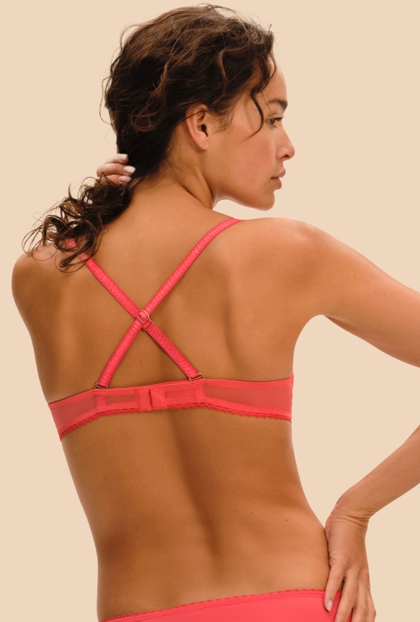 Soutiens-Gorge Push-Up rouge coralia 1f2340 – Image 2