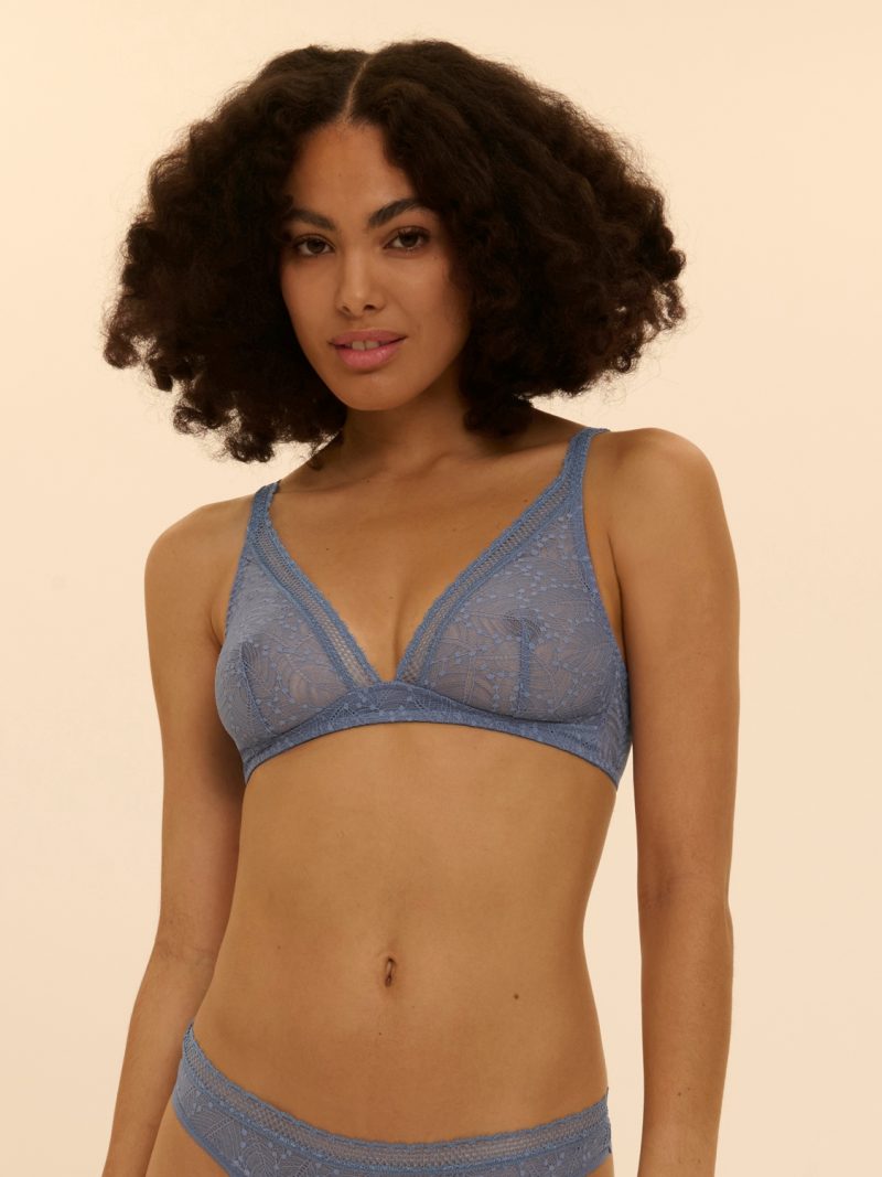 Soutiens-Gorge Sans armatures bleu chambray 12s210