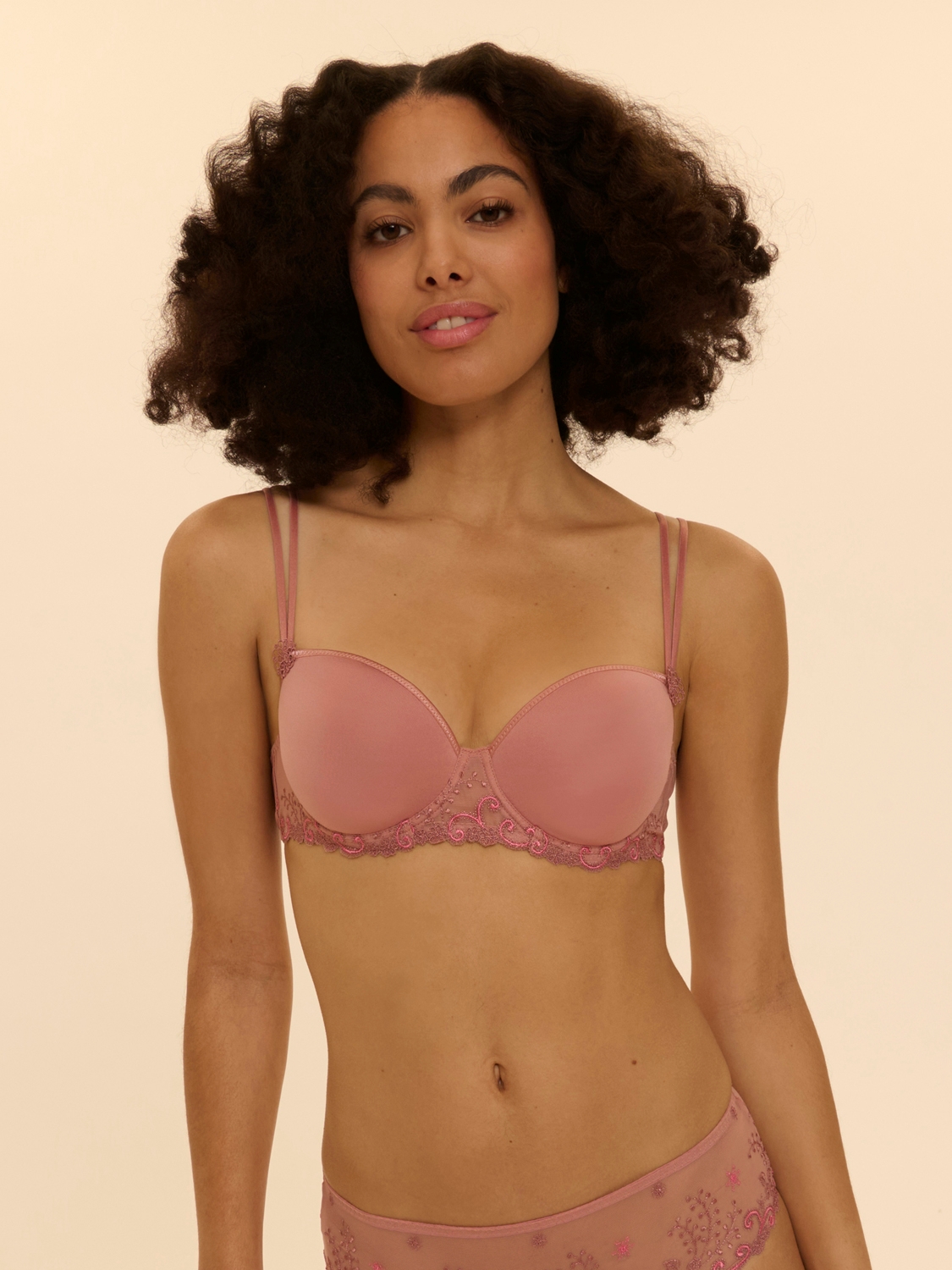 Soutiens-Gorge Moule / Spacer rose fumé 12x343