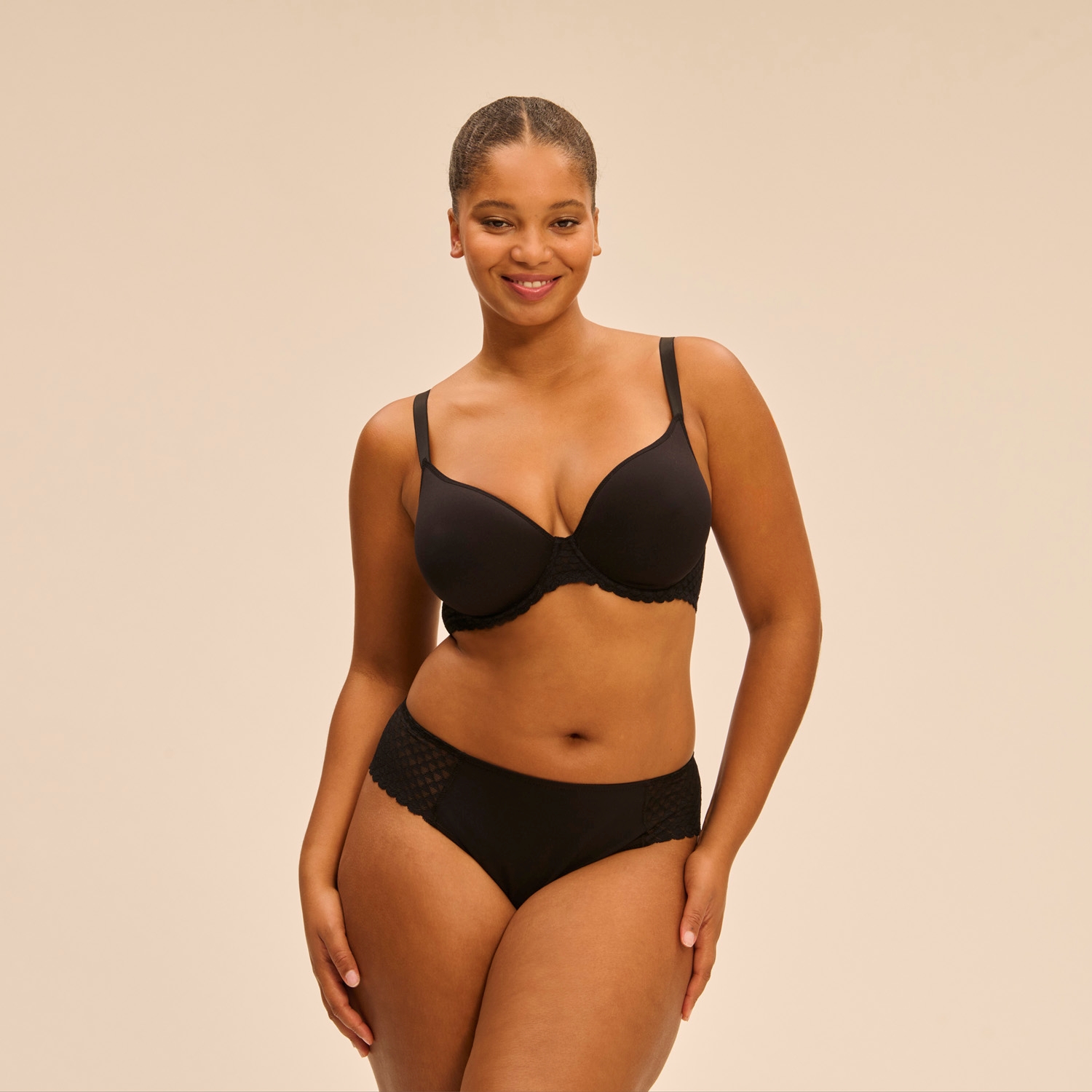 Culottes Shorty / Boxer noir 19y633 – Image 3