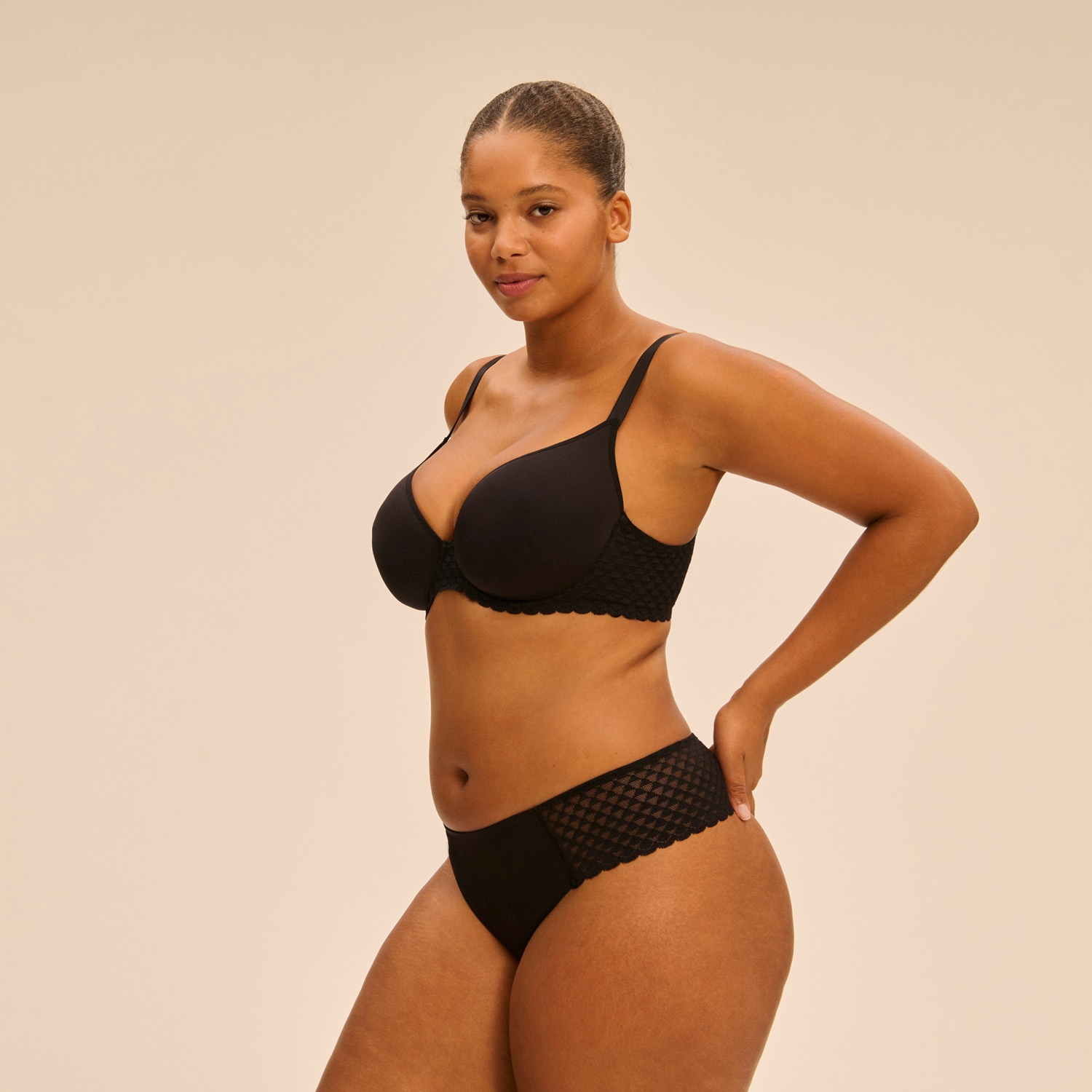 Culottes Shorty / Boxer noir 19y633 – Image 4