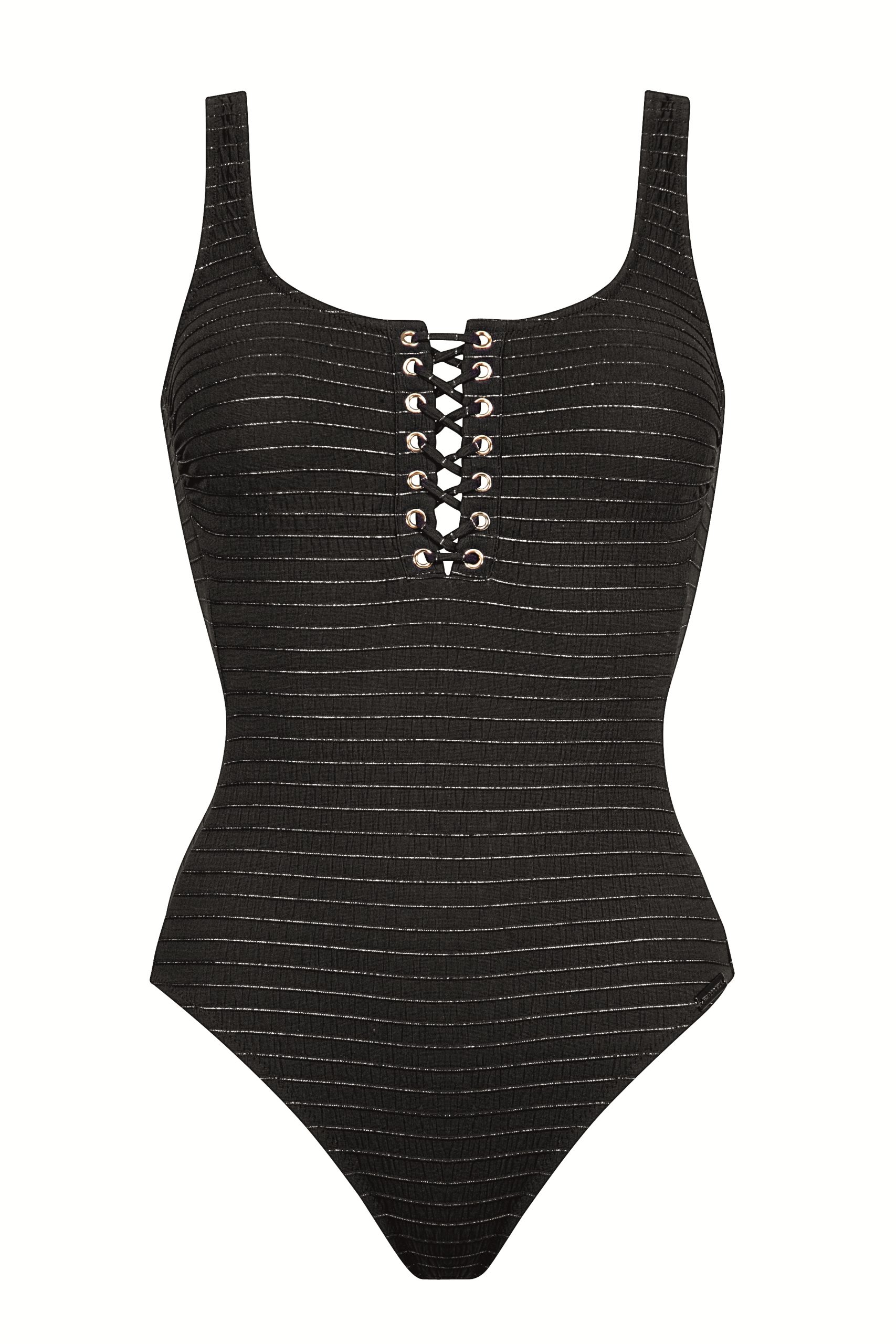 Bain Maillot de bain 1 Pièce 600 black silver 8340