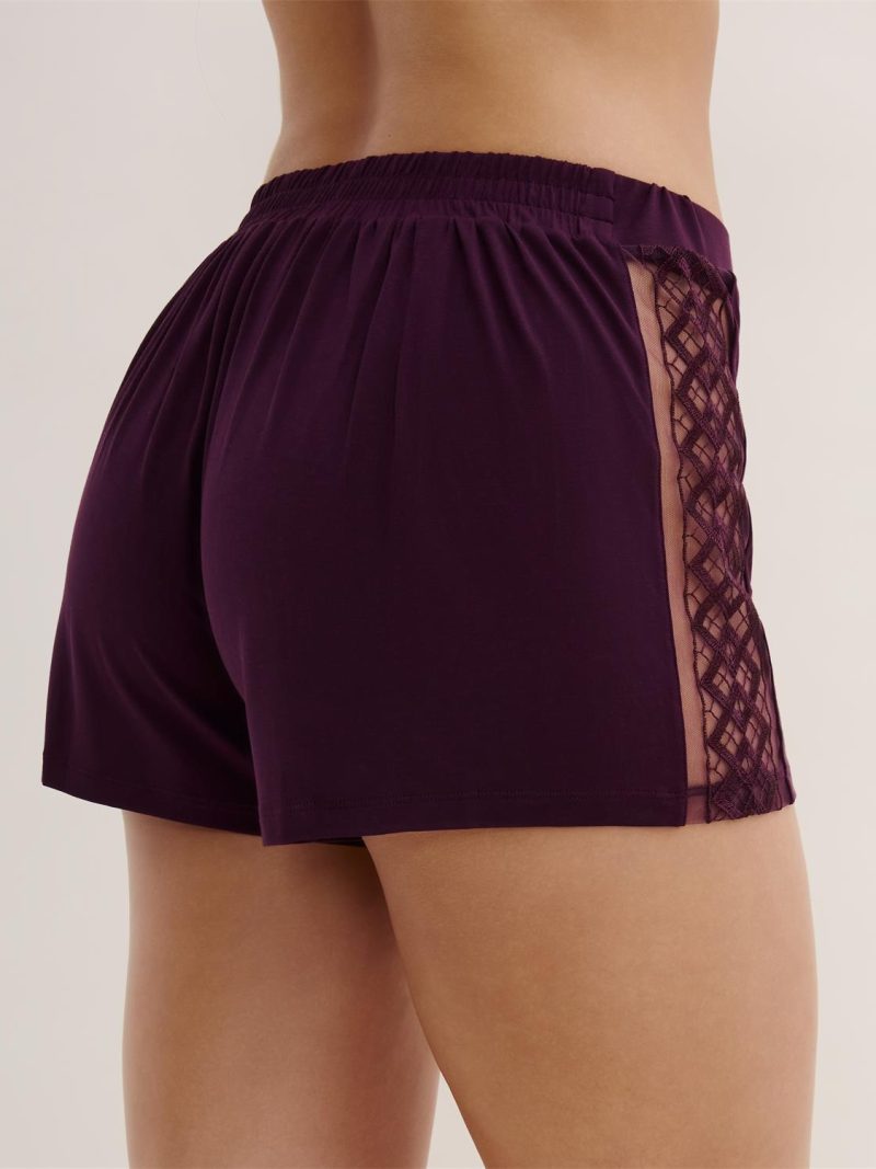 Nuit & Homewear Short deep berry 5l61