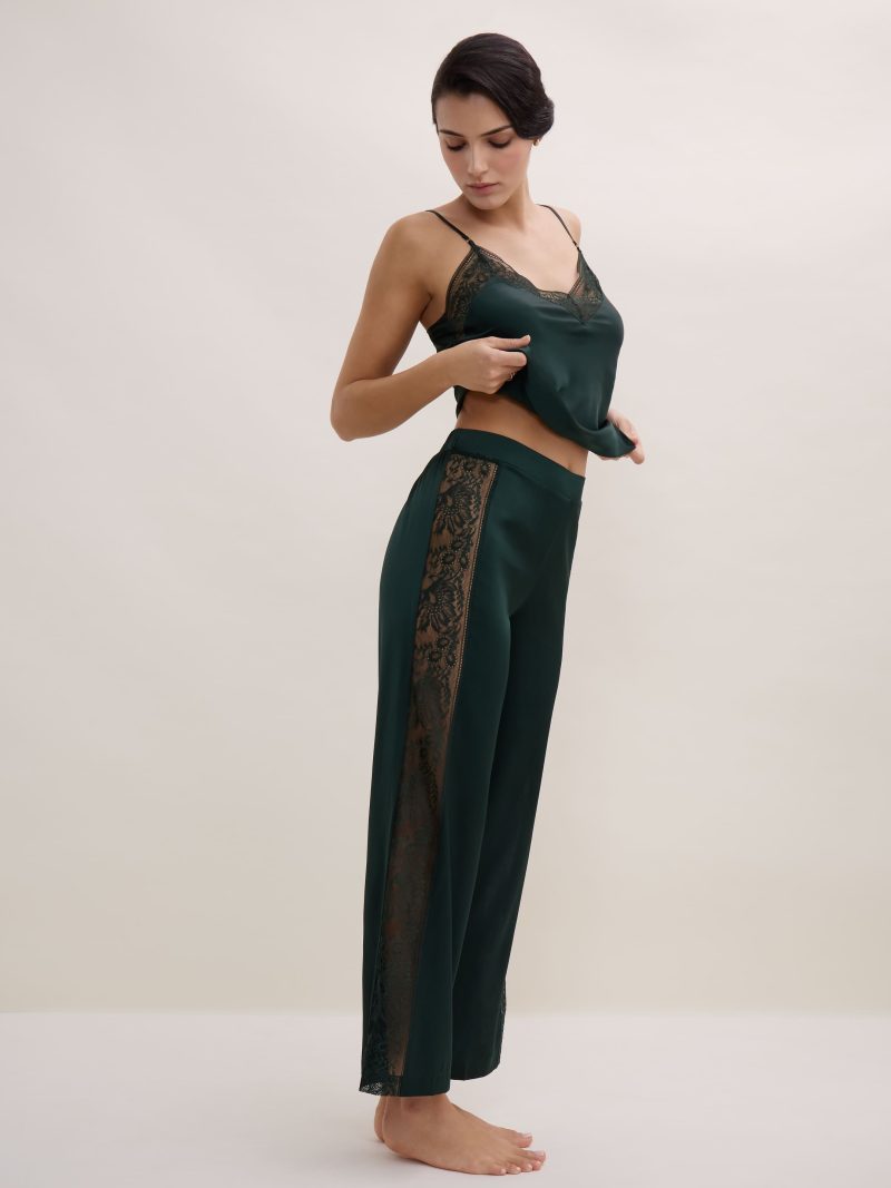 Nuit & Homewear Legging / Pantalon mysterious green 2s60