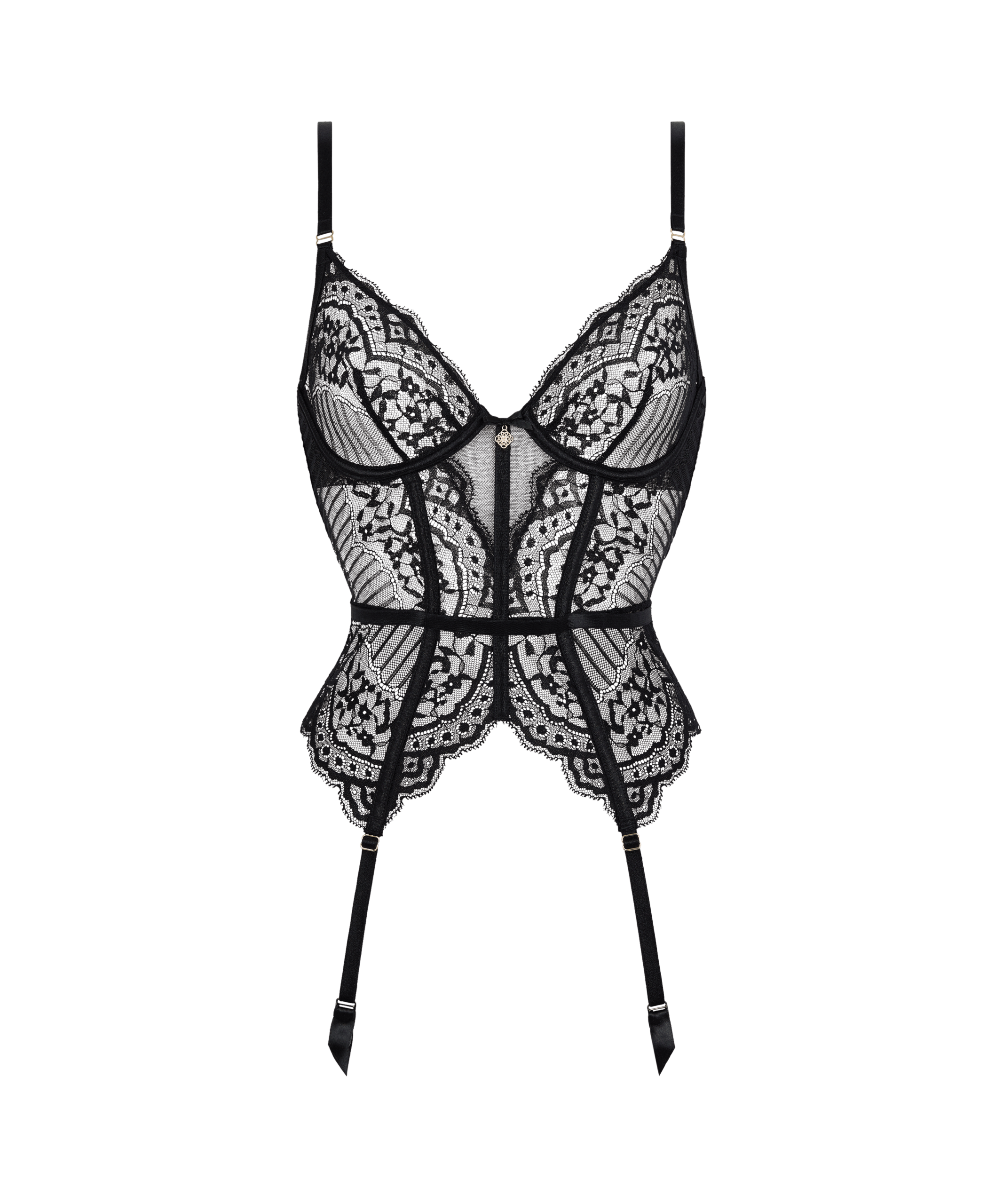Lingerie Fine Guepiere noir 7i92 – Image 5